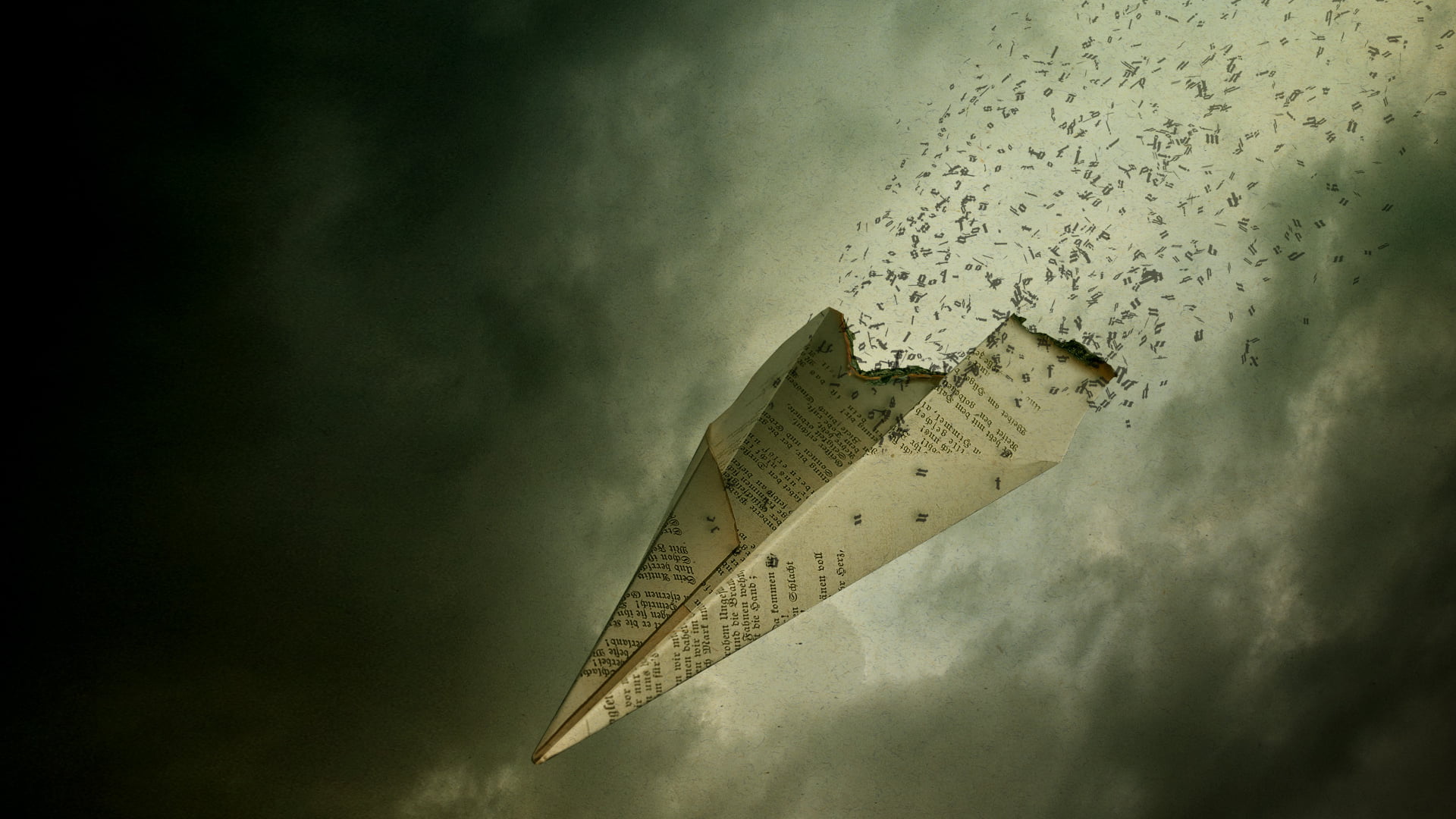 vignette, famous Place, digital composite, nature, low angle view, photo manipulation, animal wildlife, origami, spaceship, communication, outdoors, flying, HD Wallpaper
