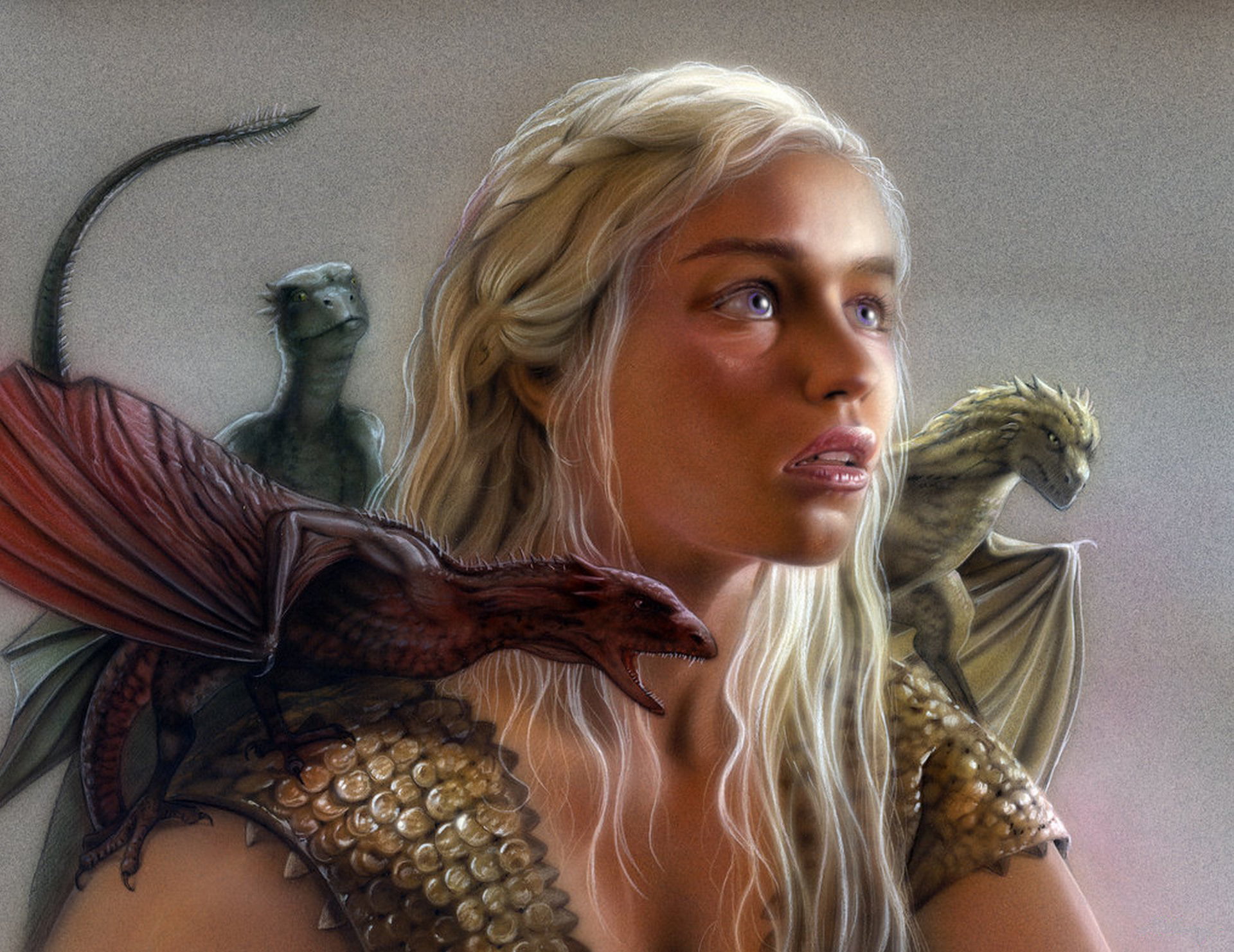 one Person, hairstyle, cute, women, beauty, young Adult, fashion, representation, 1080P, daenerys, Emilia Clarke, blond Hair, indoors, Daenerys Targaryen, HD Wallpaper