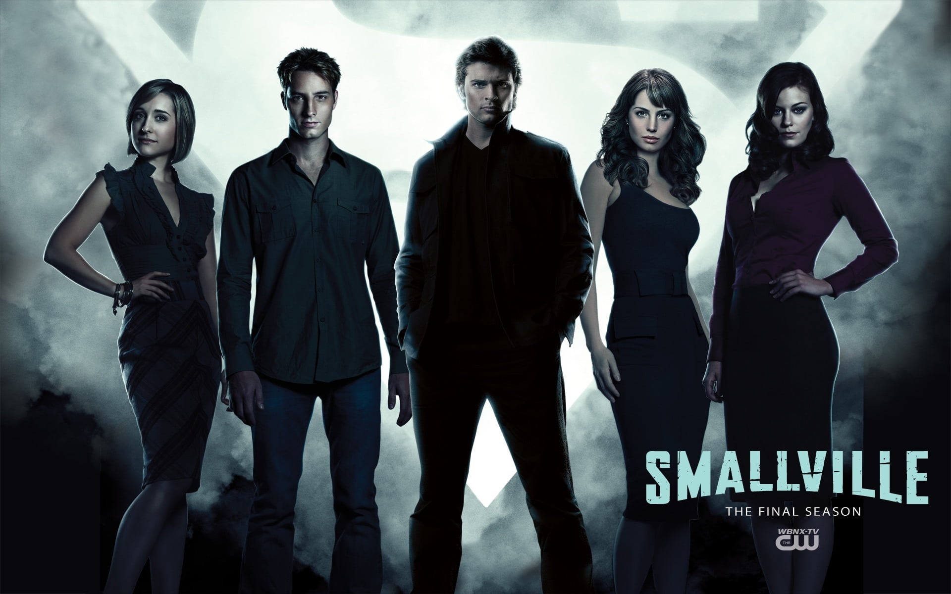 portrait, group of people, Erica durans, Cassidy Freeman, standing, Tom welling, three quarter length, adult, Superman, looking at camera, young women, HD Wallpaper