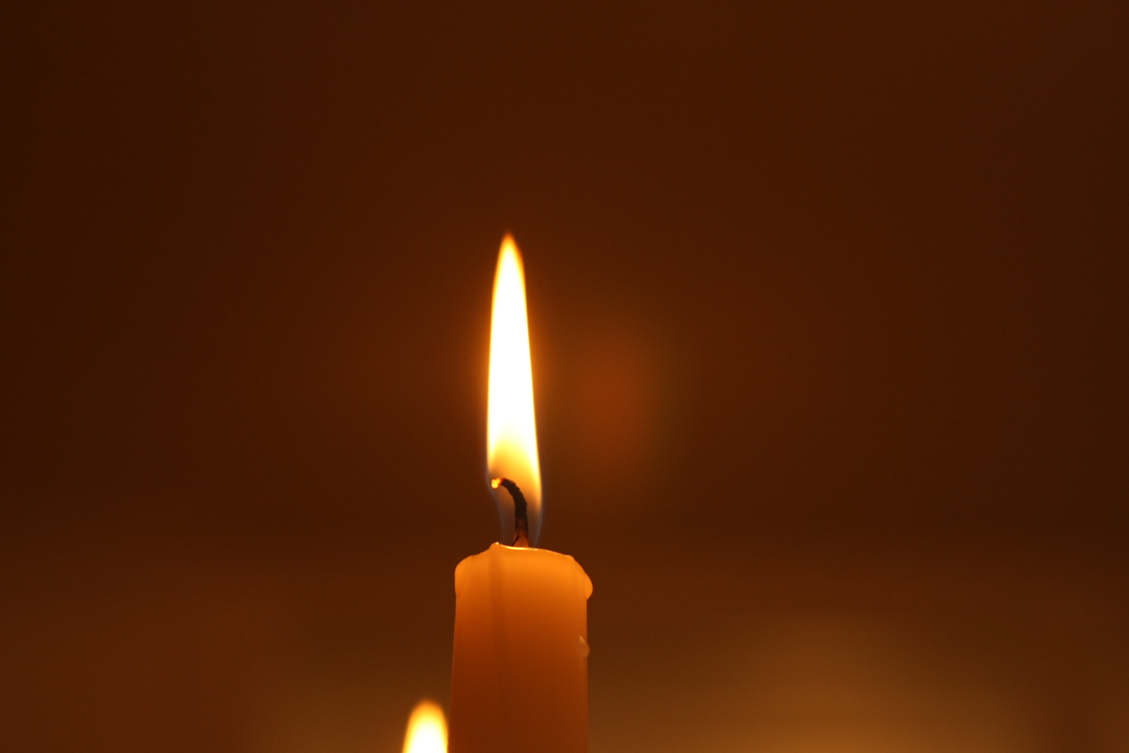 hope, backgrounds, heat - Temperature, single Object, burning, night, orange color, symbol, bright, nature, praying, domestic room, black background, romance, HD Wallpaper