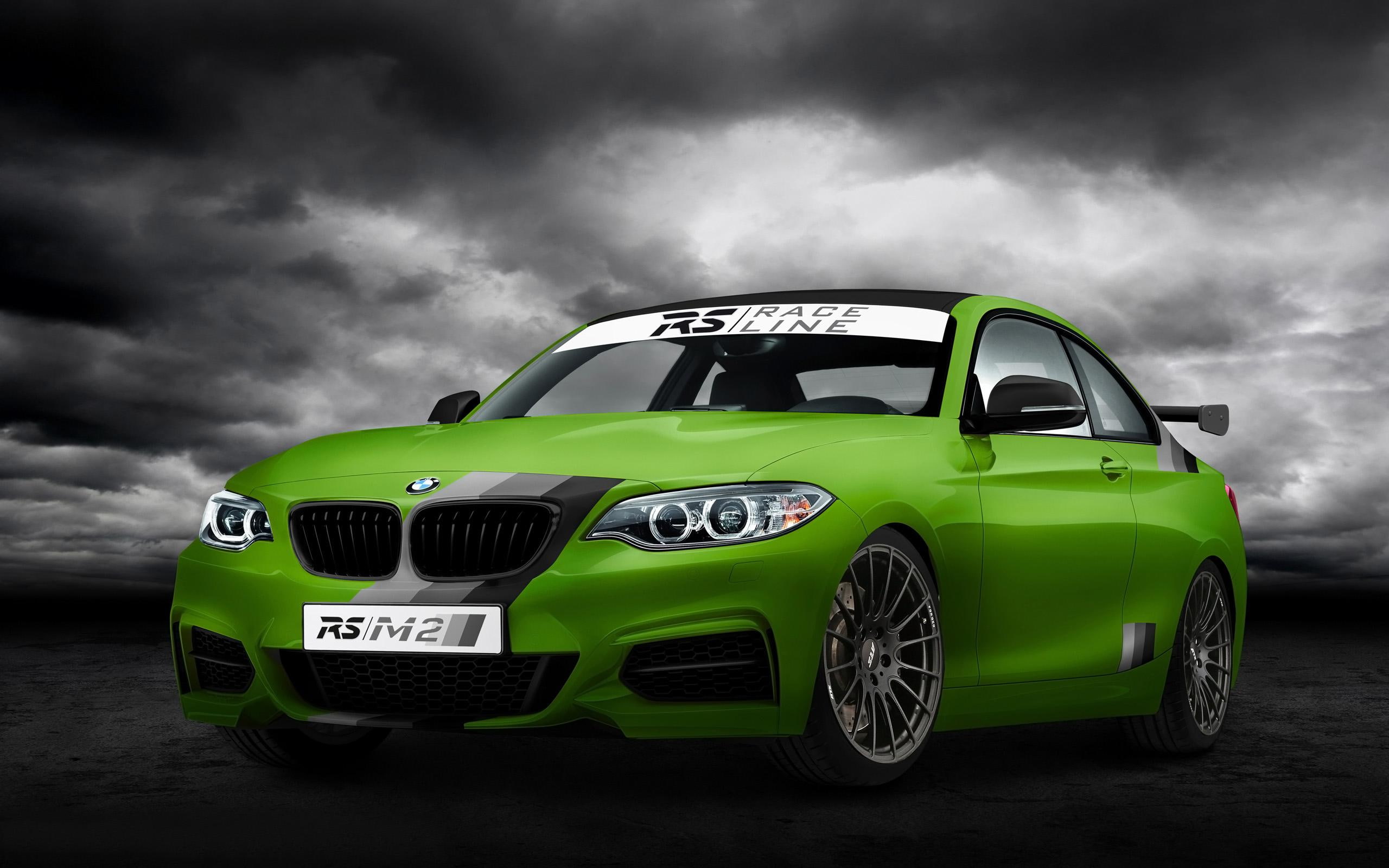 2K, 2014, edition, rs, racingteam, cars, rsmi, coupe, hell, bmw, green, rsm235i, HD Wallpaper