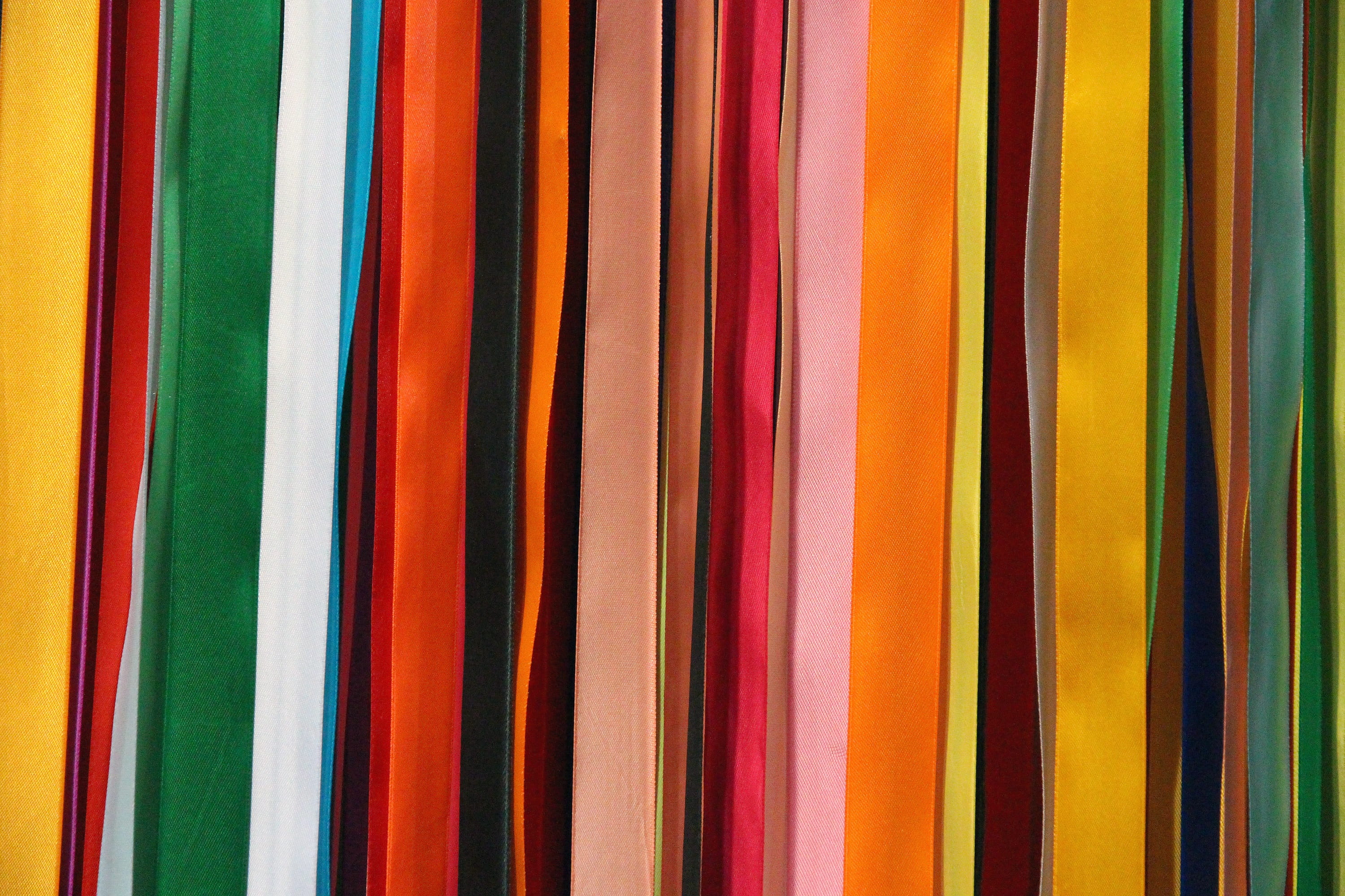 creativity, Satin, choice, green, indoors, satin ribbons, handsomely, texture, fabric, order, large group of objects, multi Colored, variety, colored pencil, HD Wallpaper