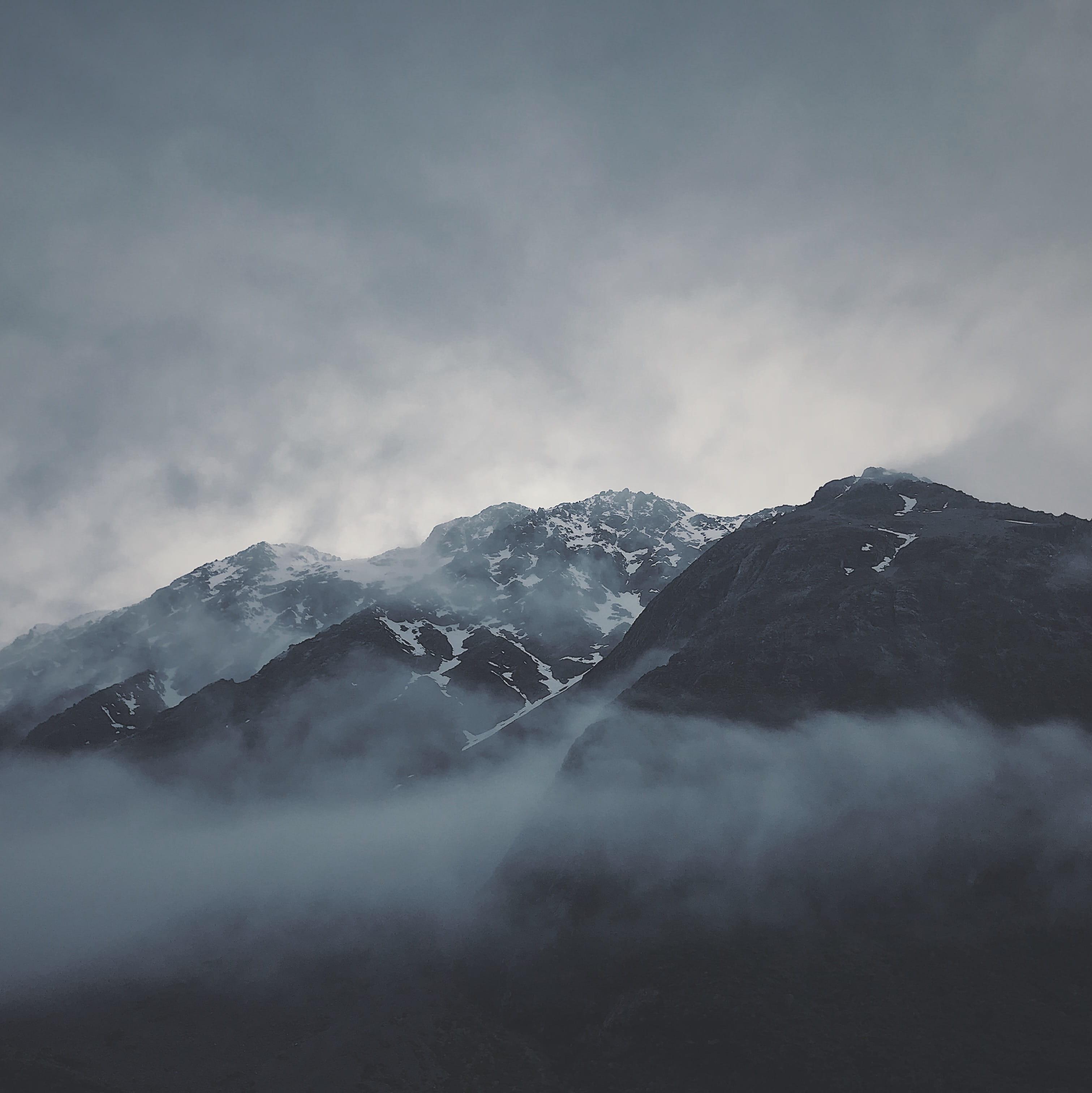 mountain range, building, cold temperature, mountains, ice, majestic, weather, mountain peak, 2K, outdoors, snowcapped mountain, beauty in nature, mountain, Phone HD Wallpaper