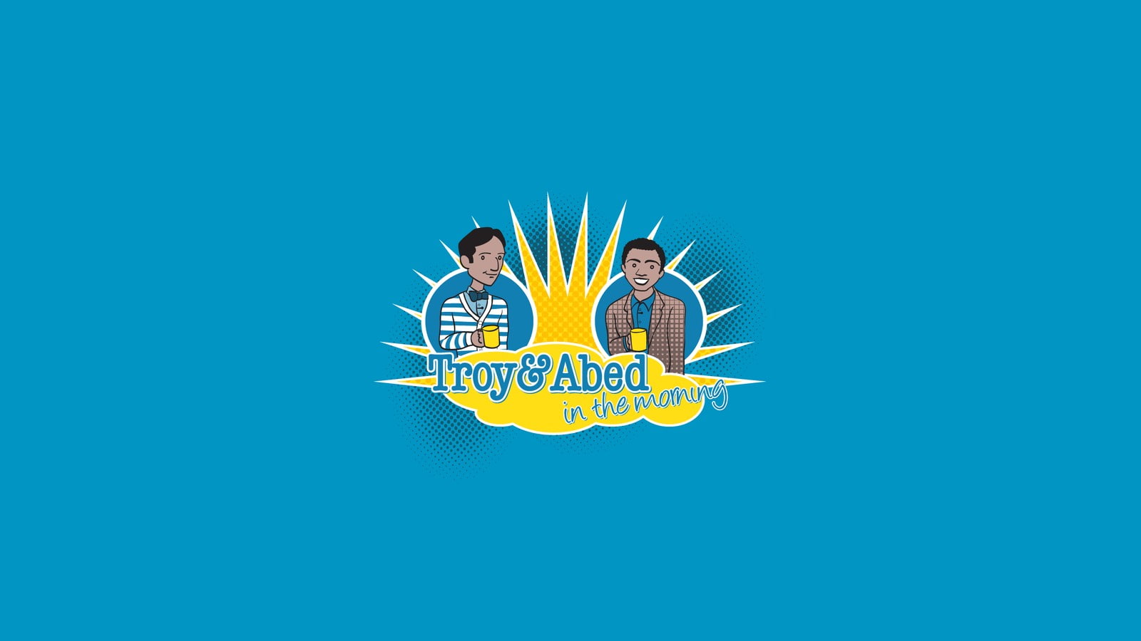 art, blue background, 1600x900 px, young men, x, hd, studio shot, archival, two people, people, Community, young adult, males, fun, full length, blue, togetherness, HD Wallpaper