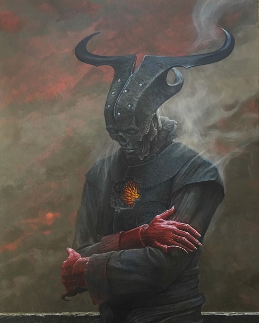 Terror, Wayne Barlowe, dark, 720P, Phone HD Wallpaper