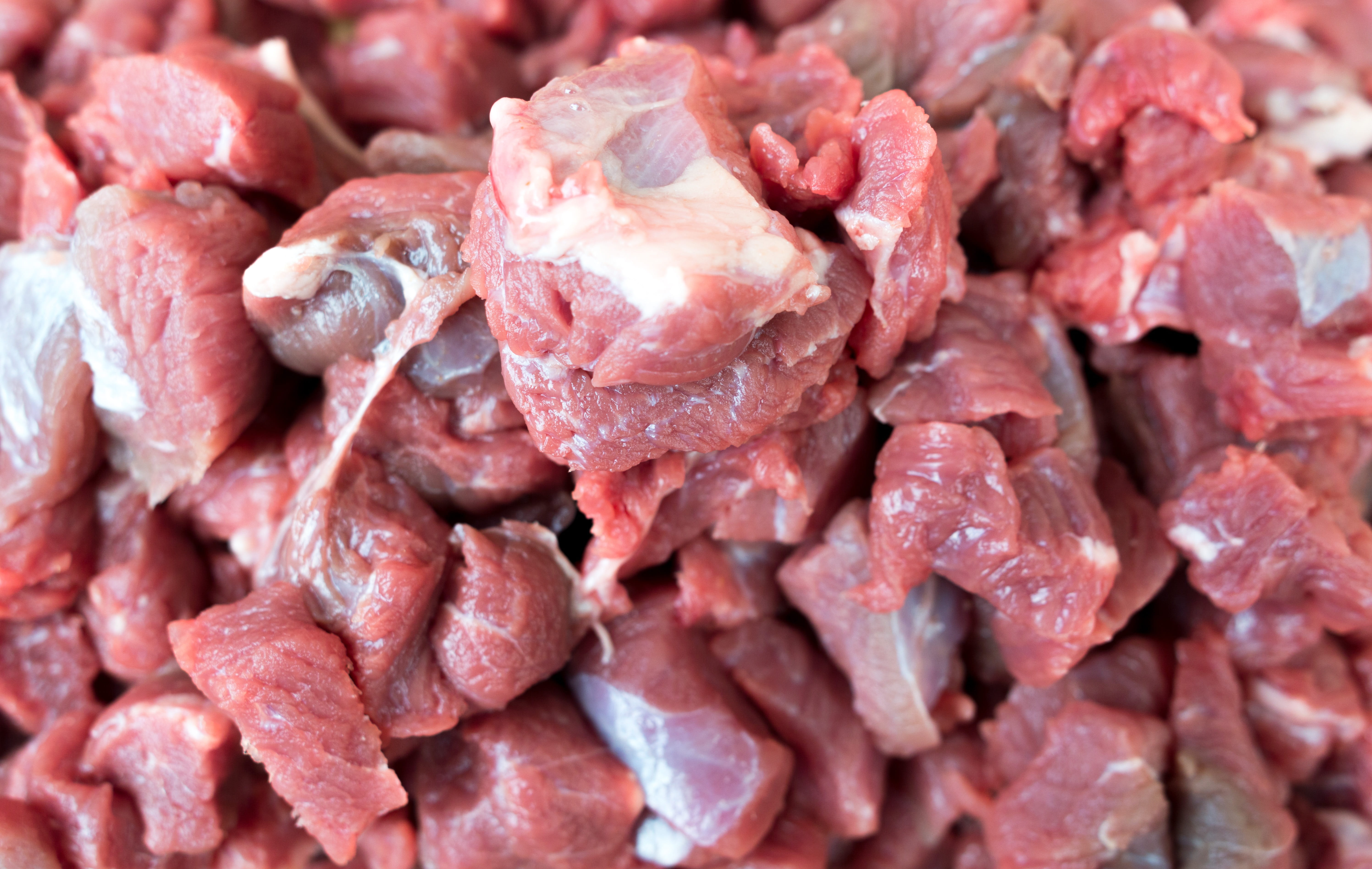 no people, full frame, raw food, prepared, red, stack, Chop, food, still life, unhealthy eating, 5K, close-up, wellbeing, Beef, chopped, raw, abundance, HD Wallpaper