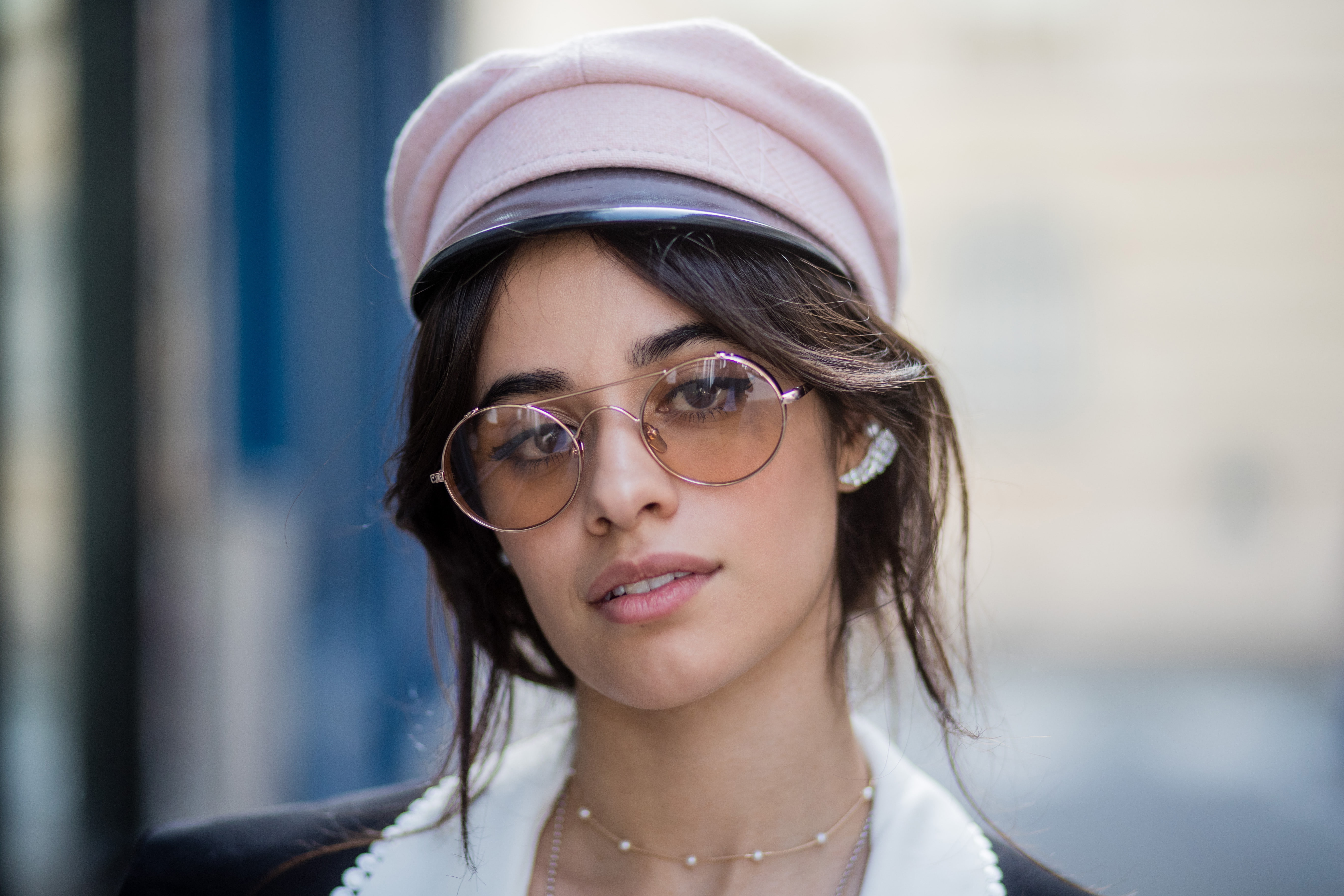 Camila Cabello, smiling, hairstyle, young women, portrait, women, young adult, 5K, headshot, beauty, real people, looking at camera, outdoors, one person, HD Wallpaper