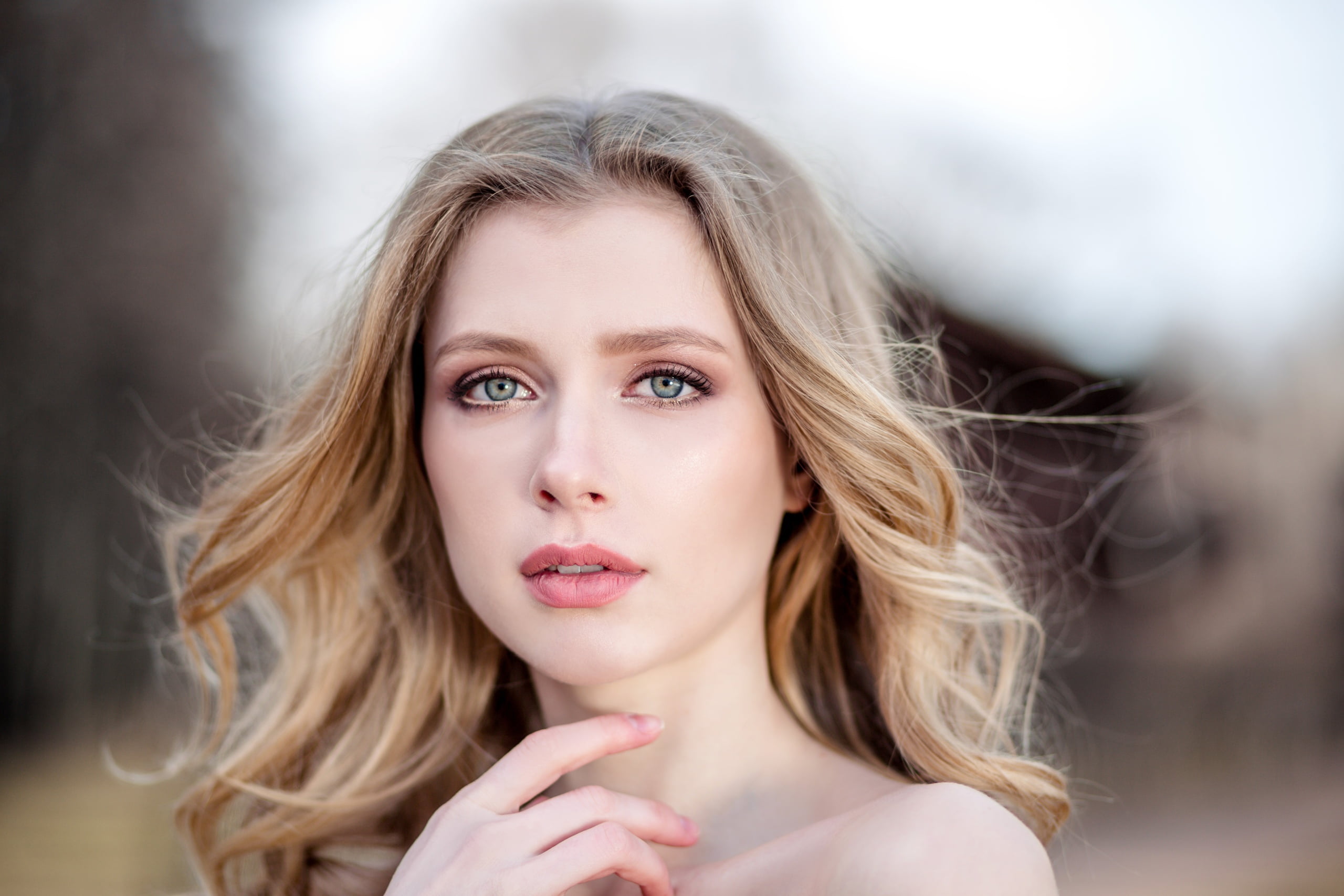 Elizaveta Podosetnikova, face, 2K, HD Wallpaper