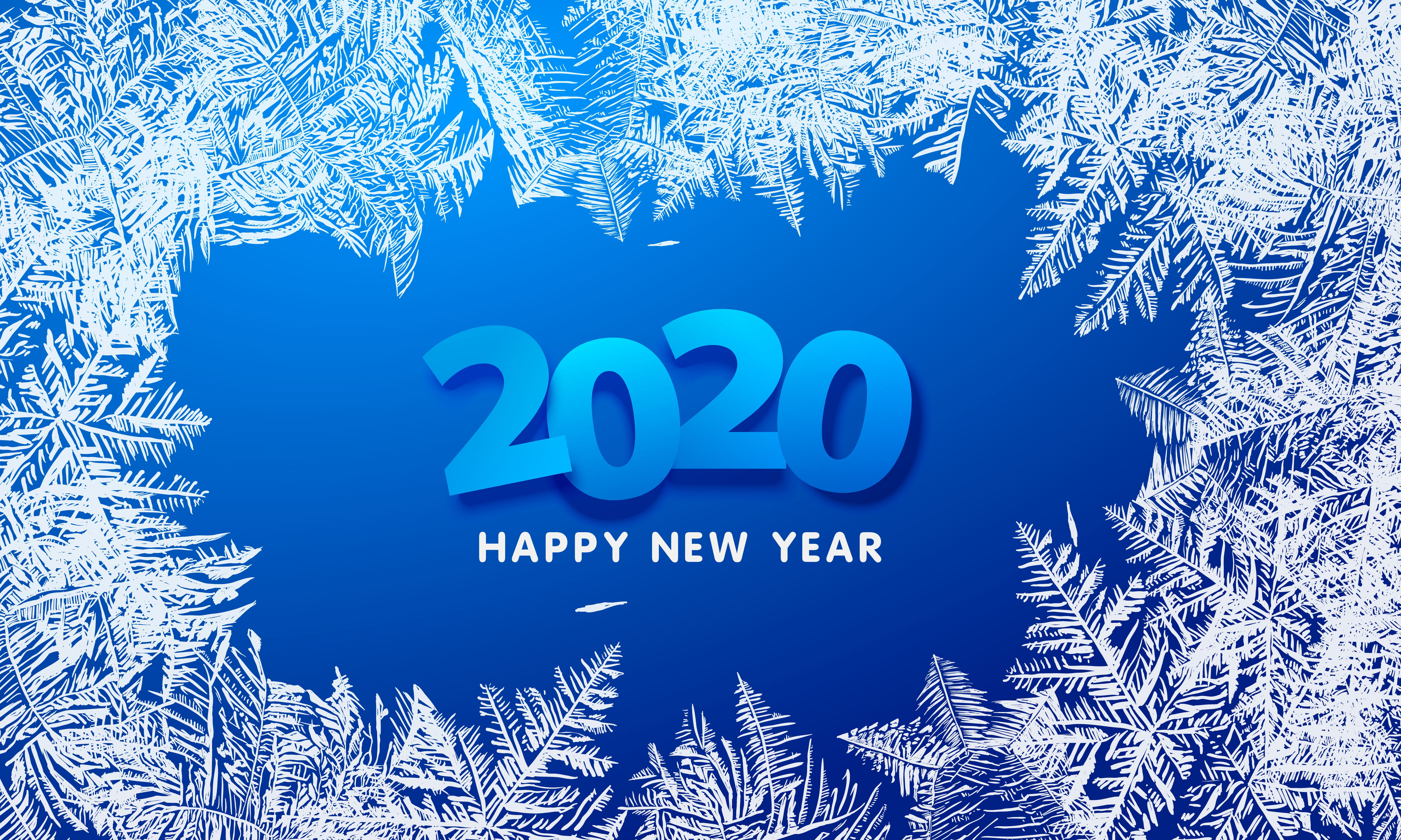 New Year, Christmas, 2020, 5K, HD Wallpaper