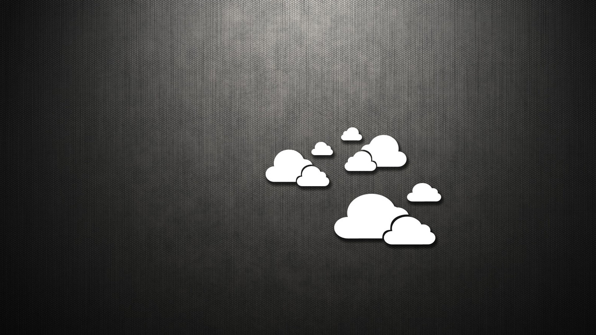 metallic, minimalistic, Clouds, simple, 1080P, hd, dark, art, HD Wallpaper