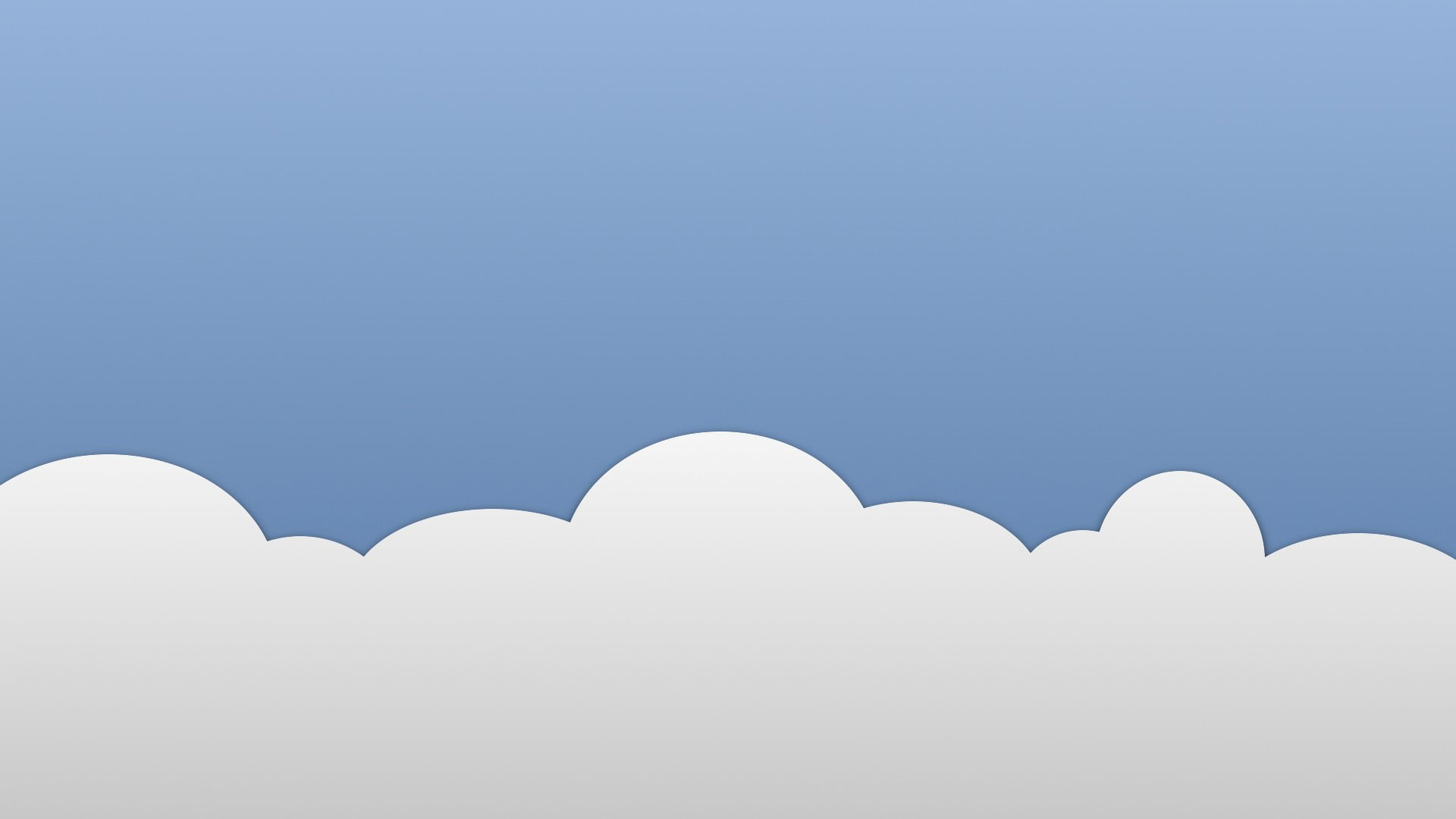 hd, minimalistic, clouds, sky, 1080P, HD Wallpaper