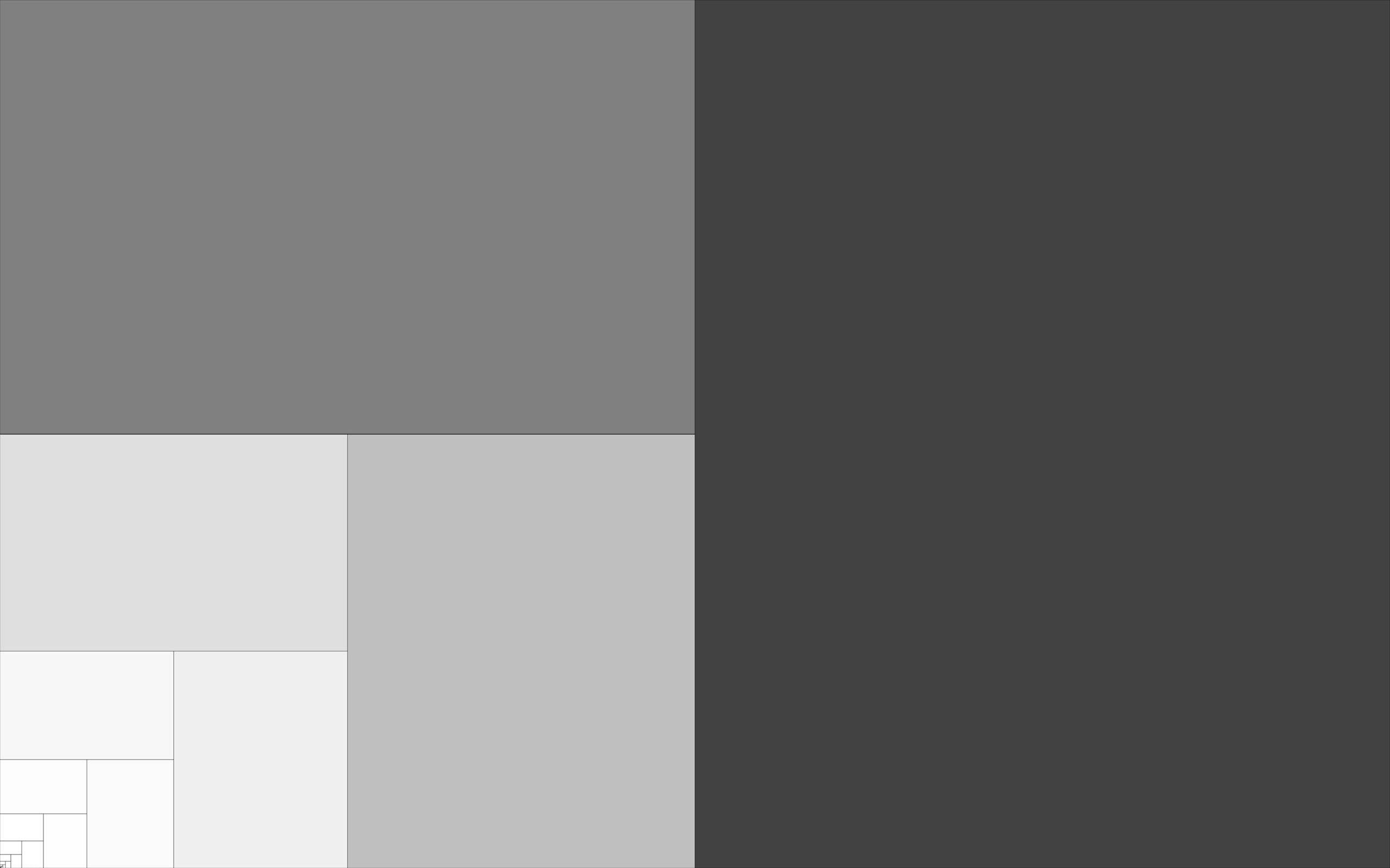 Golden, simplistic, gray, 2K, ratio, Phi, mathematics, HD Wallpaper