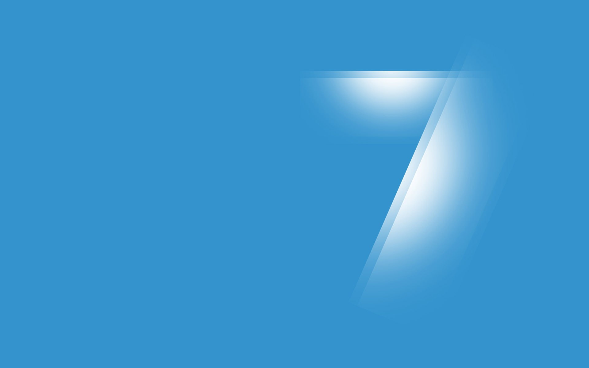 Windows 7, minimalism, Microsoft Windows, 1080P, numbers, blue background, HD Wallpaper