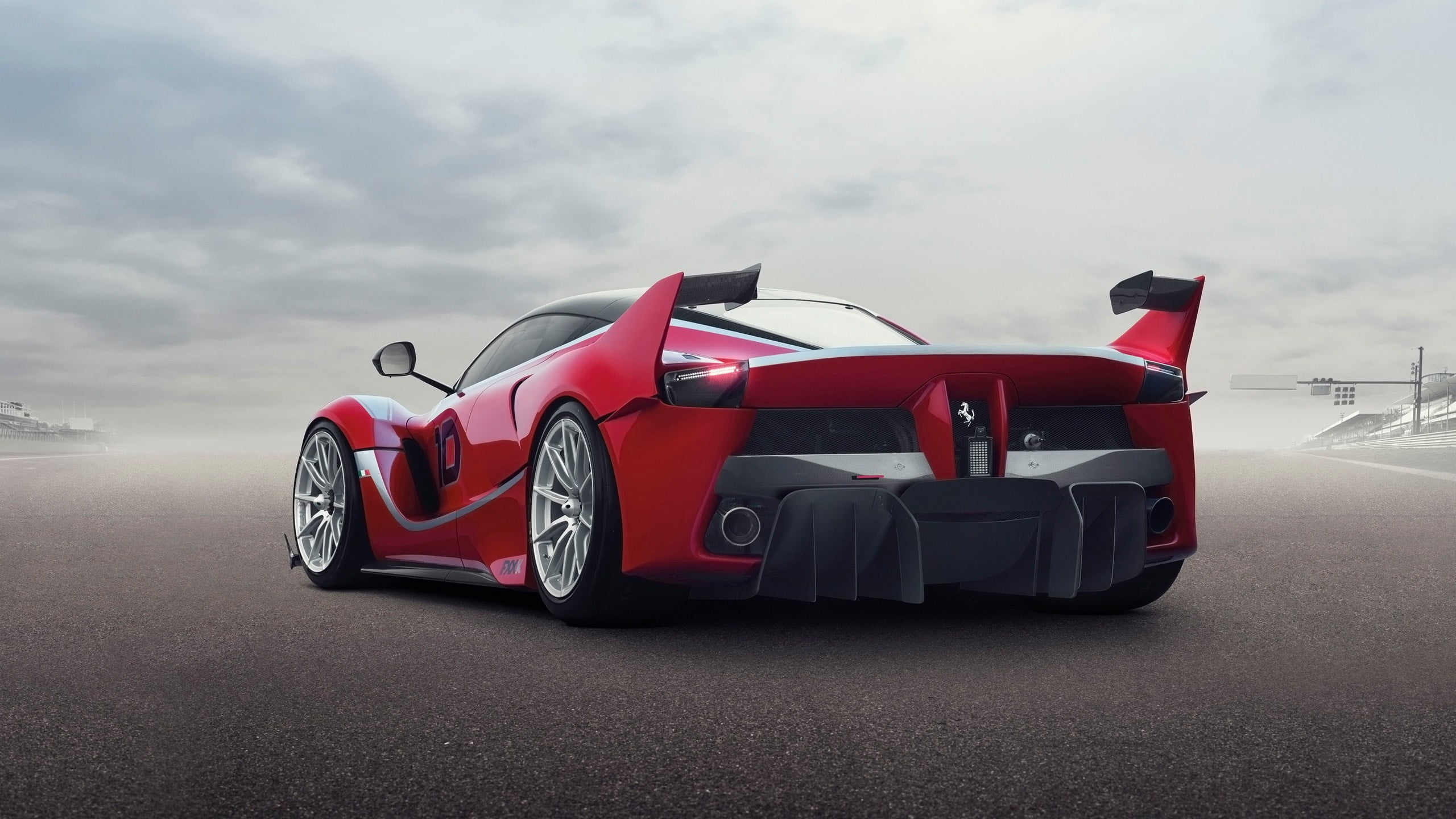 sport, Ferrari, car, land vehicle, cloud - sky, sports car, motor vehicle, Ferrari FXXK, red, sports race, 2K, nature, red cars, day, success, luxury, HD Wallpaper