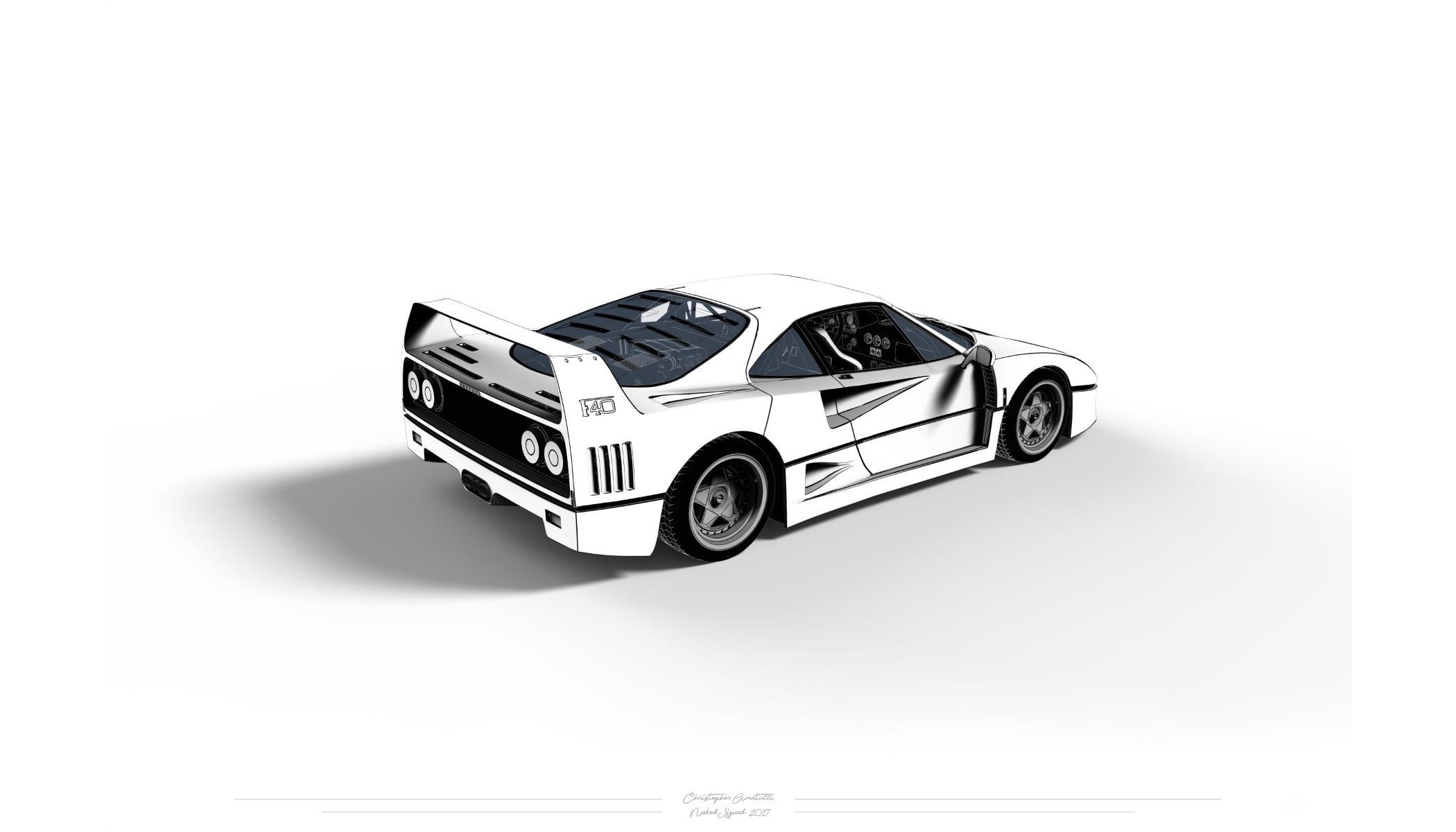 studio shot, white background, cut out, toy, single object, motor vehicle, close-up, design, copy space, transportation, car, still life, white cars, Ferrari F40, HD Wallpaper