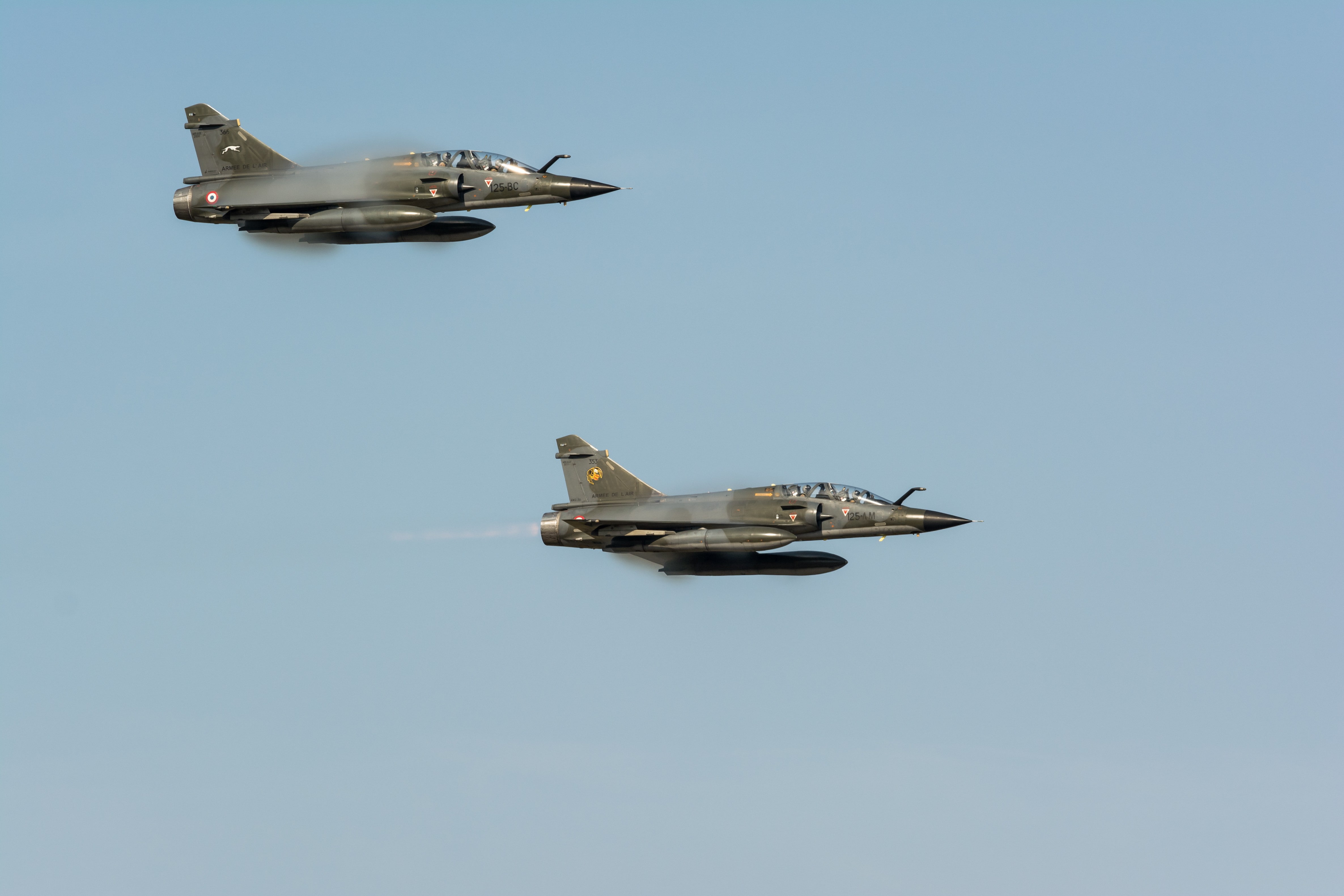 mid-air, airshows, blue, motion, military airplane, mode of transportation, fighter plane, airplane, nature, transportation, 4K, flying, aerospace industry, HD Wallpaper