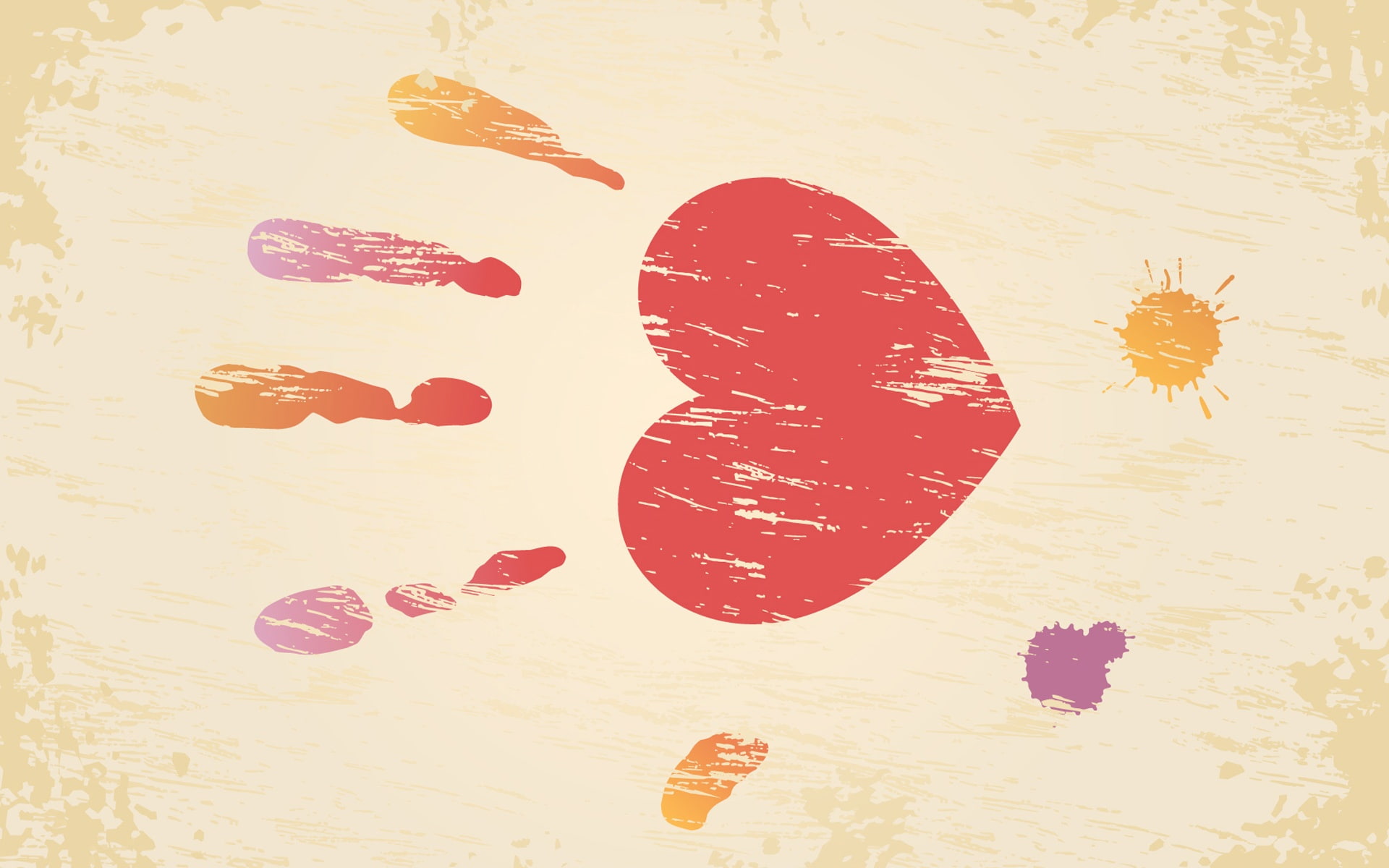 shaped, Print, illustration, Valentine, Fingerprint, Day, hand, Love, 1080P, Heart, Palm, s, HD Wallpaper