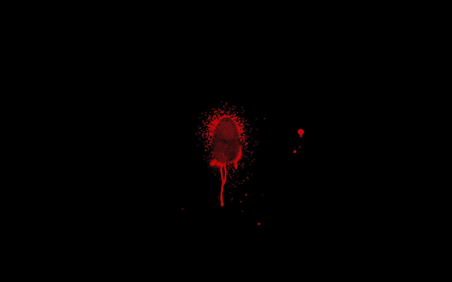 artwork, Fingerprint, minimalism, blood, 1080P, HD Wallpaper