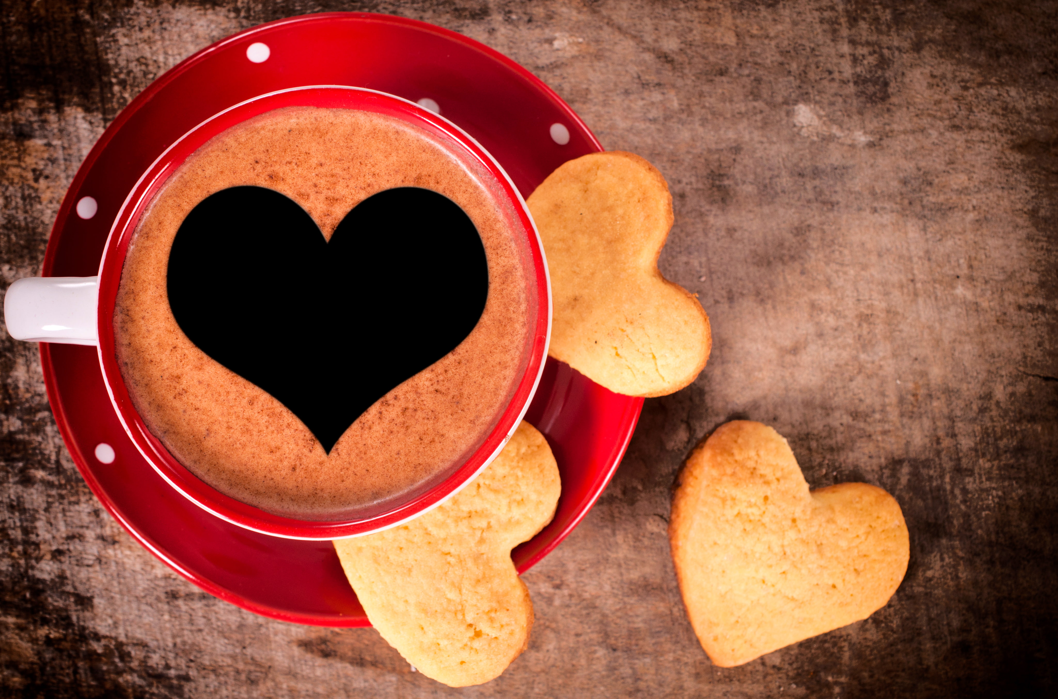 heart, Cup, love, coffe, 4K, coffee, dessert, sweet, HD Wallpaper