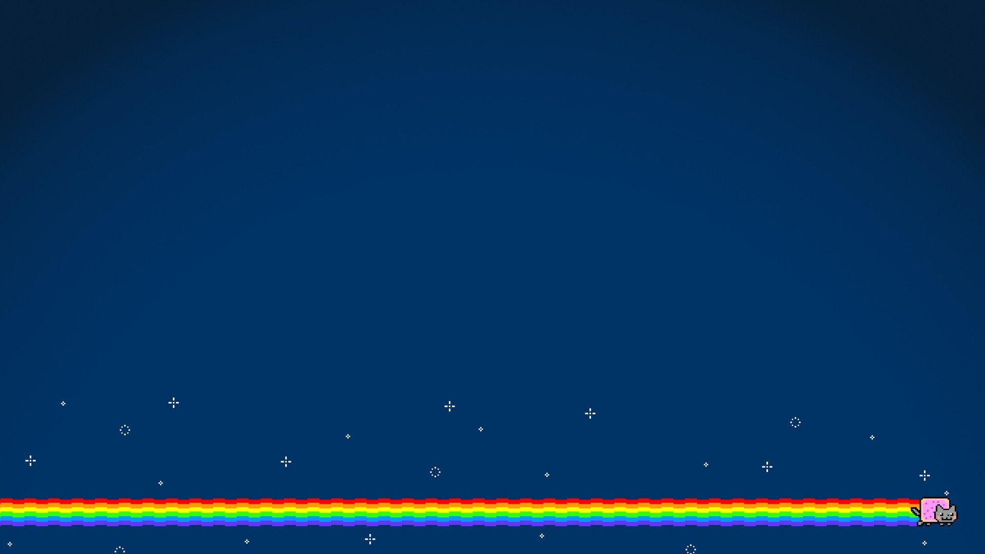 rainbows, cats, 1080P, cat, space, nyan, outer, pop tarts, HD Wallpaper