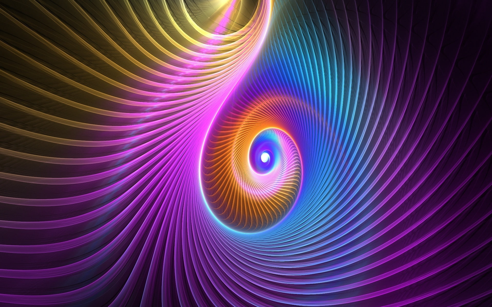 spiral, abstract, 4K, hd, spirals, Colorful, 1080P, 1920x1200, HD Wallpaper
