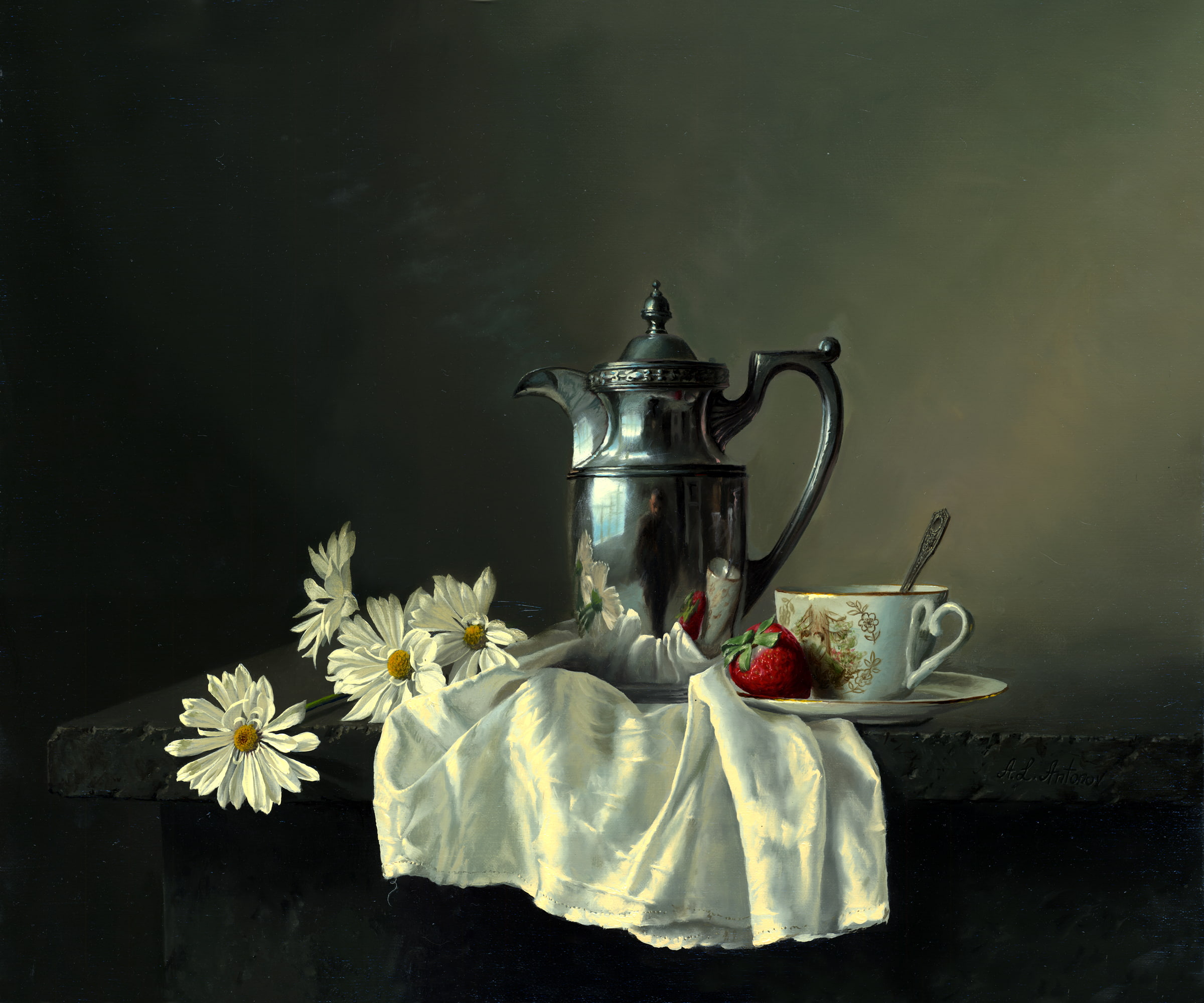 Cup, freshness, glass, glass - material, vase, strawberry, pitcher - jug, old-fashioned, fragility, still life, flowering plant, coffee Pot, plant, backgrounds, HD Wallpaper