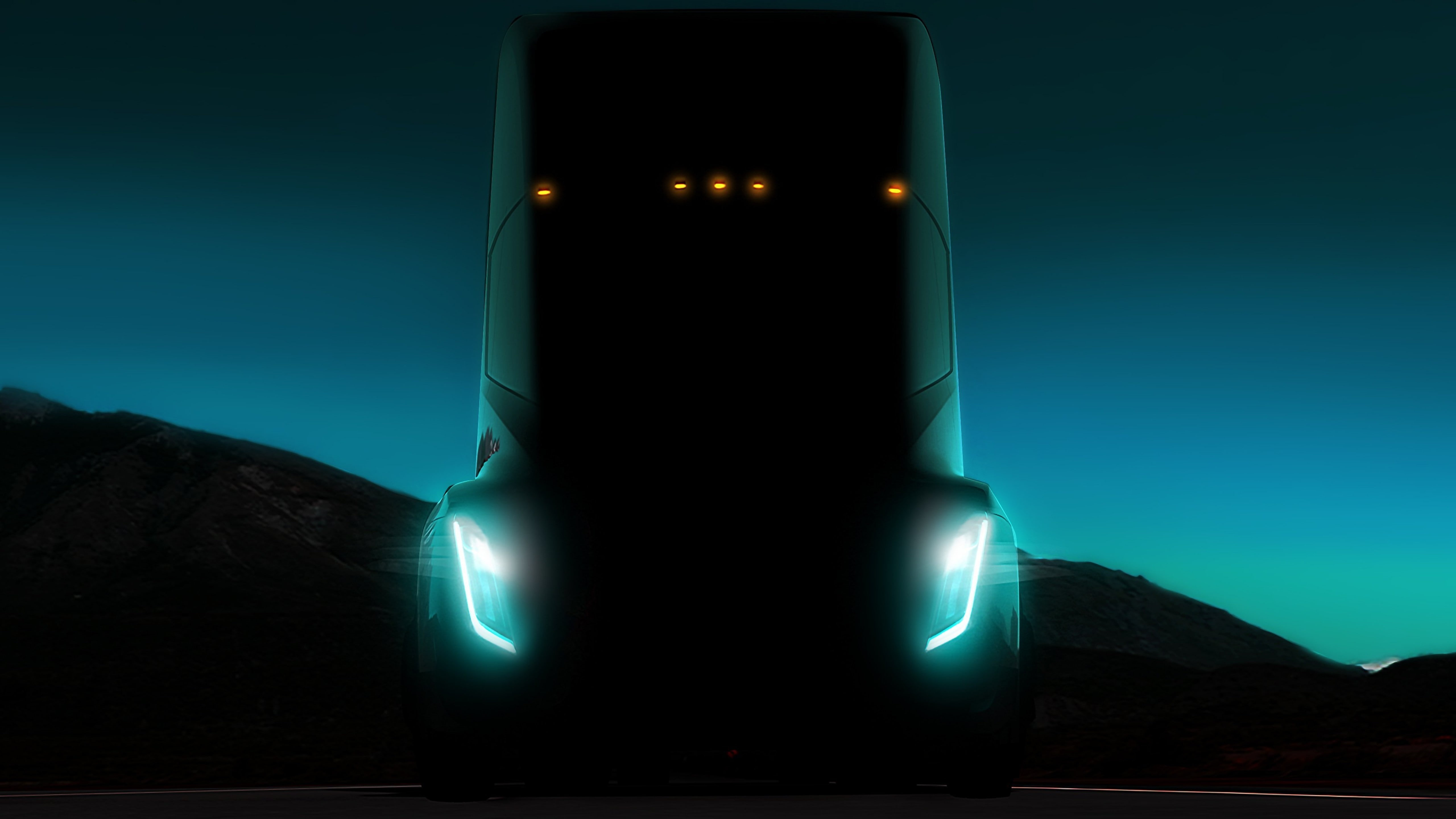 5k, 5K, Tesla Semi Truck, electric car, HD Wallpaper