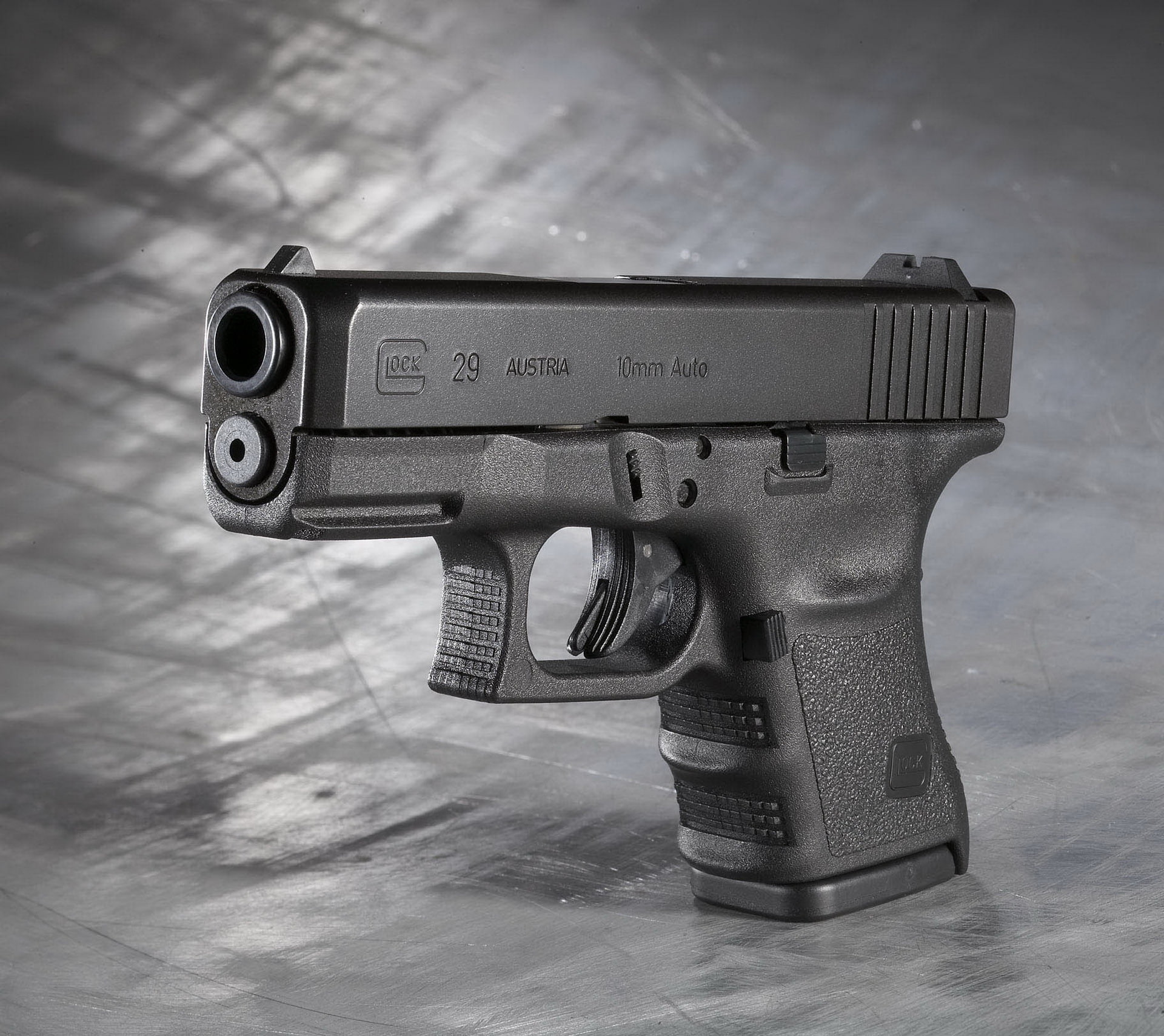 Glock-29, Glock 29, black, pistol, automatic, semi, (Austria), Gun, 1080P, HD Wallpaper