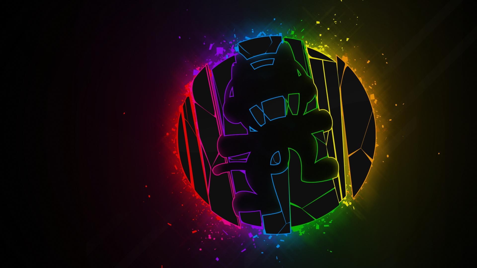 studio shot, black background, indoors, 1080P, Monstercat, night, purple, lighting equipment, colorful, backgrounds, multi colored, light painting, neon, HD Wallpaper