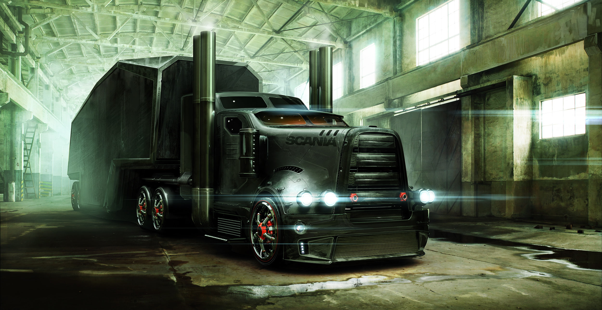 Semi, cars, Tuning, 1080P, sci, Scania, tractor, fi, trucks, HD Wallpaper