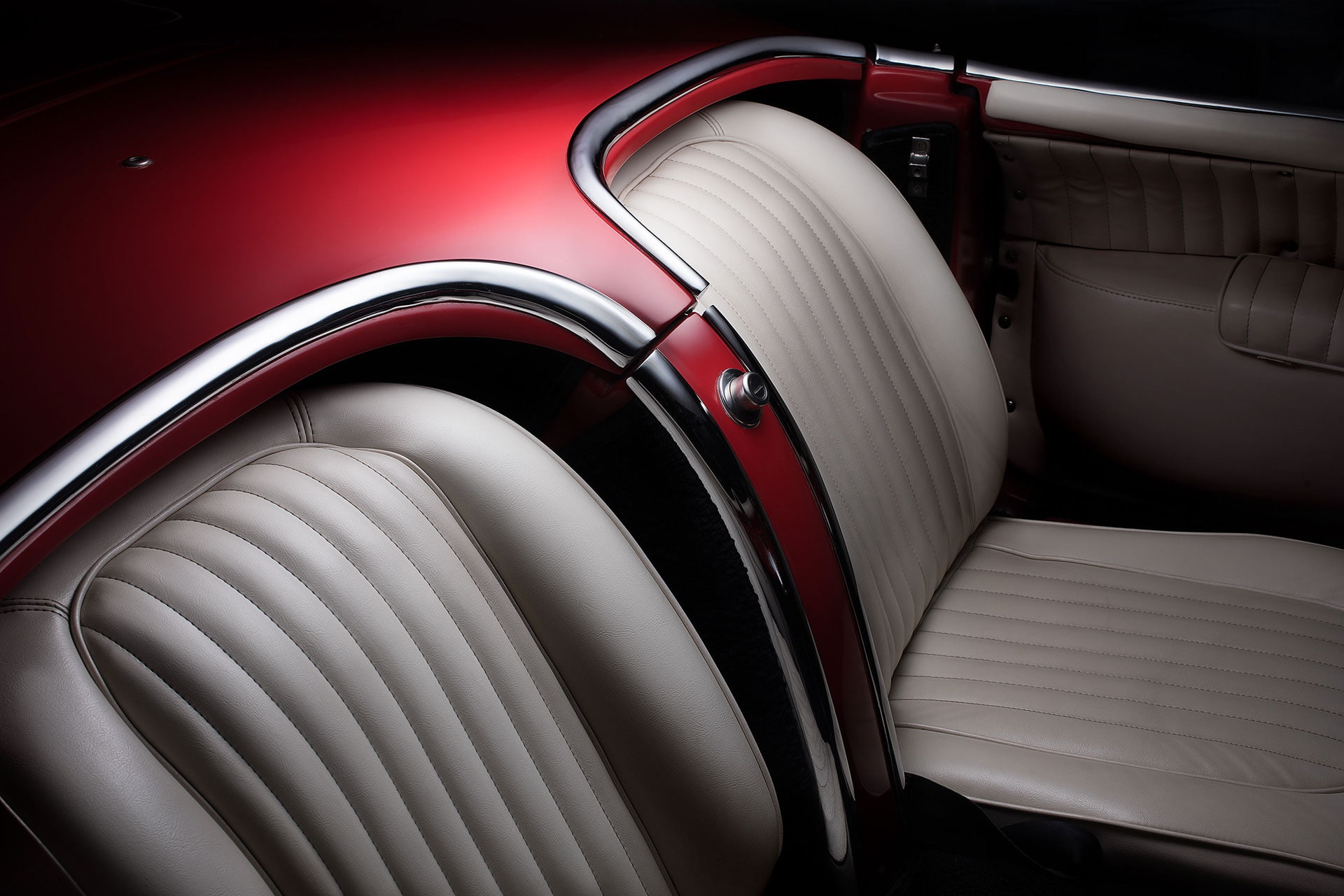 car, 1080P, red, Corvette, 1954 (Year), car interior, HD Wallpaper