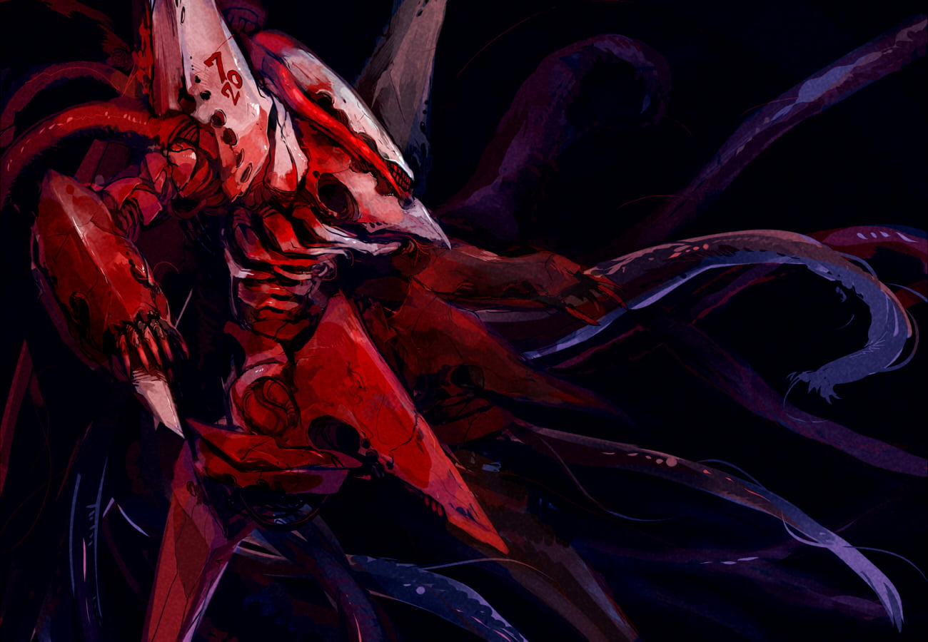 focus on foreground, studio shot, backgrounds, 720P, Knights of Sidonia, pattern, leaf, growth, red, no people, purple, Gauna, still life, black background, HD Wallpaper