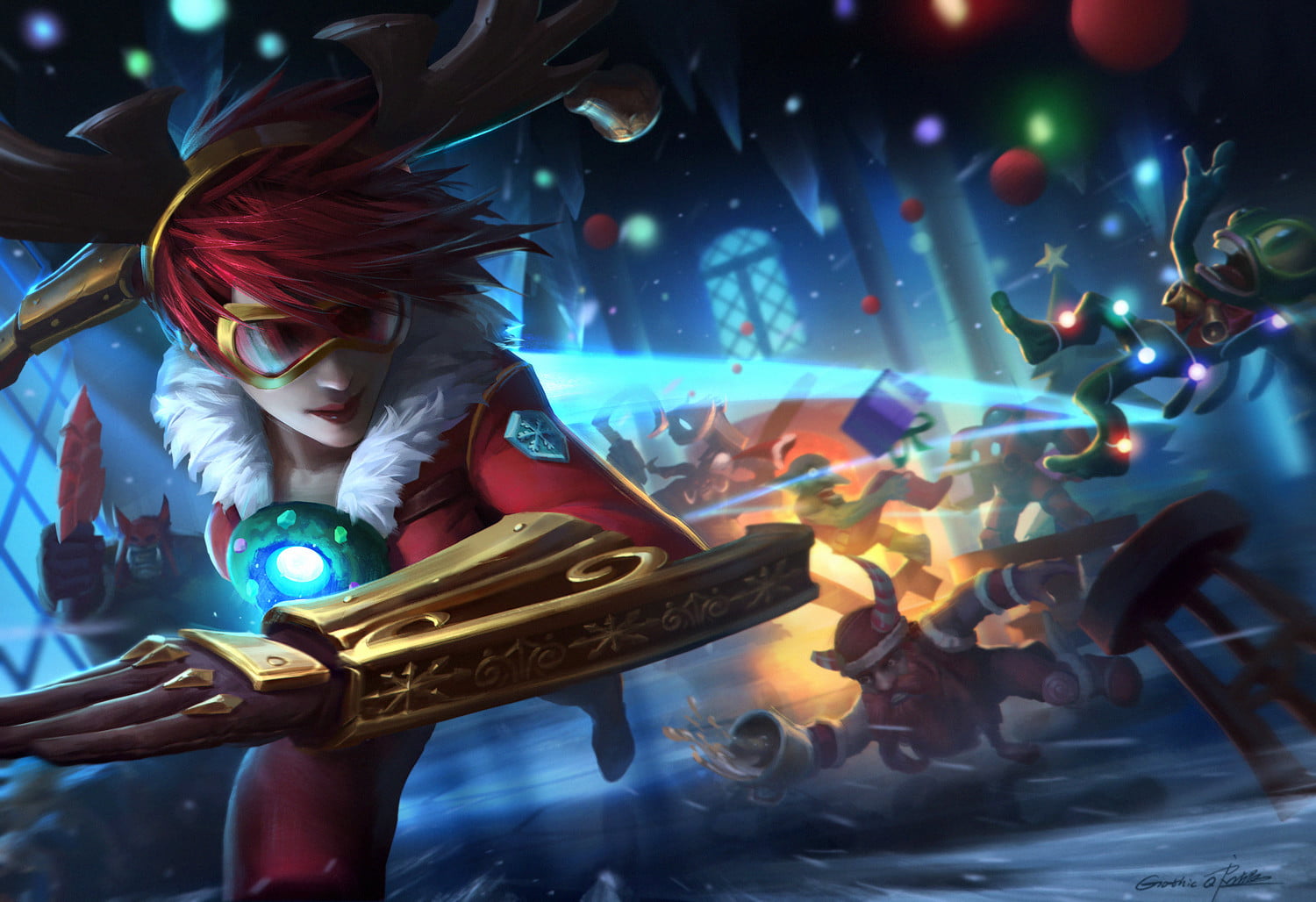 Tracer (Overwatch), illuminated, motion, child, one person, playing, gray, hair, event, real people, night, leisure activity, indoors, childhood, black, HD Wallpaper