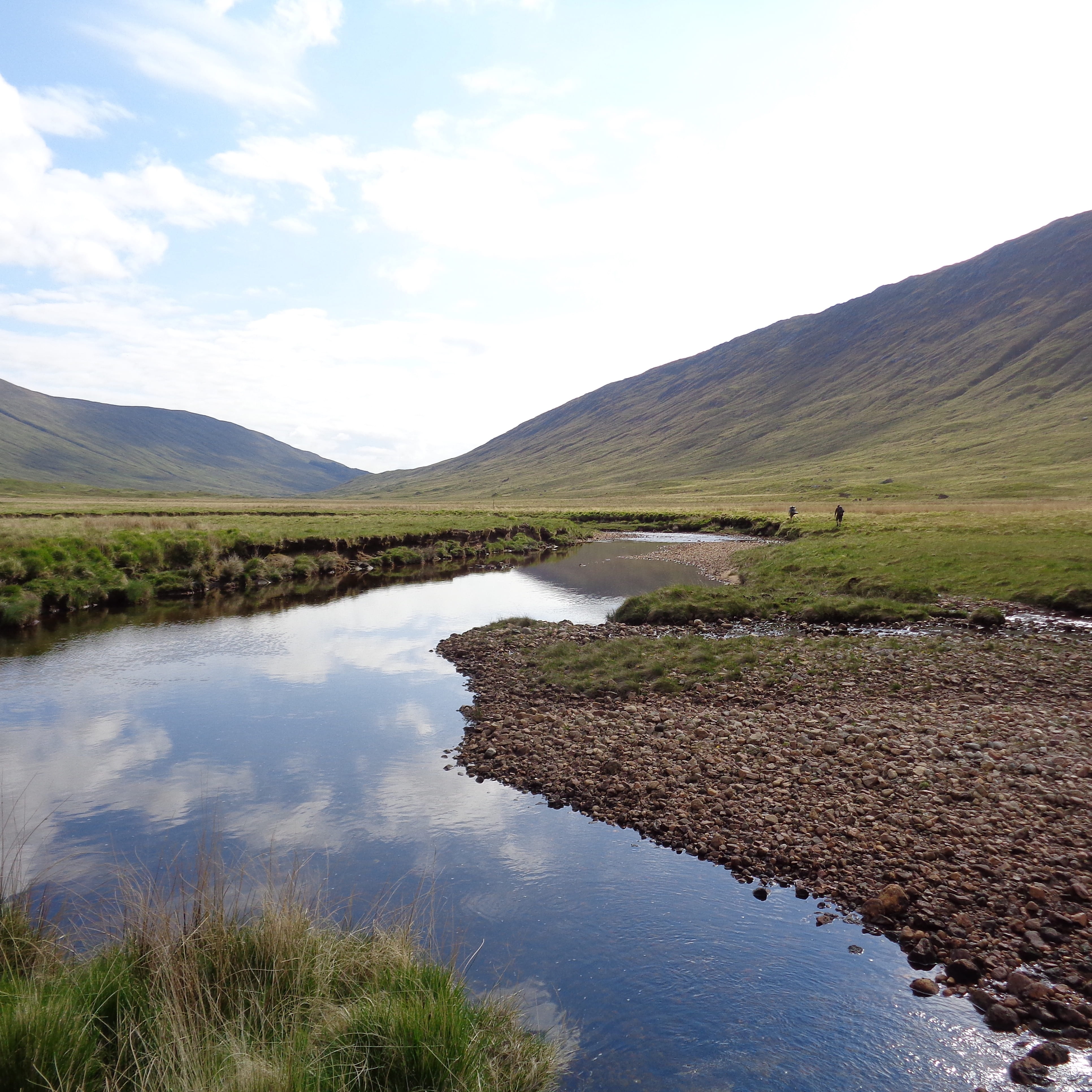 hills, tranquility, day, western highlands, near, outdoors, outdoor, calm, scenery, environment, beautiful, reflection, walk, cloud - sky, non-urban scene, Phone HD Wallpaper