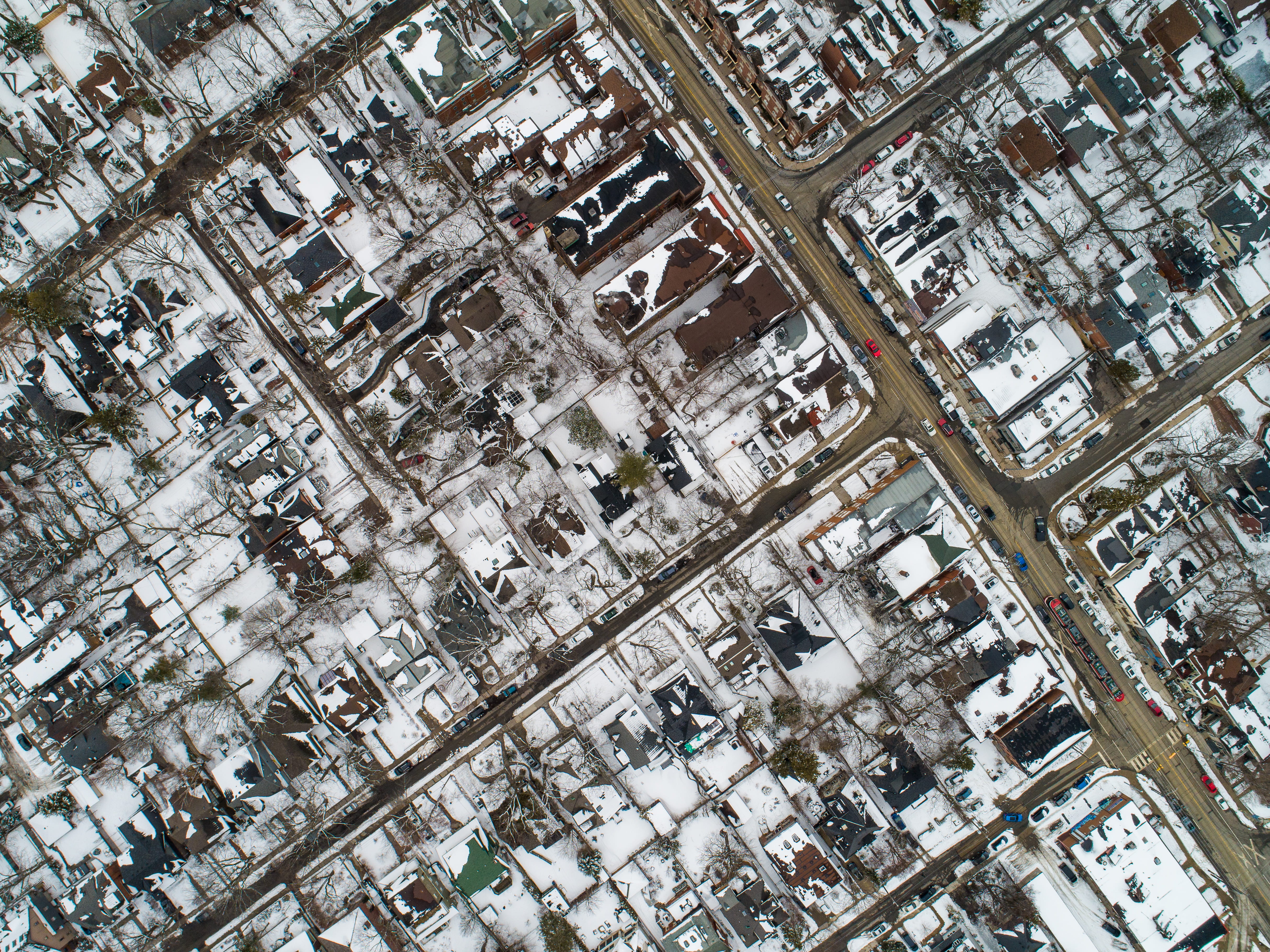 nature, refinery, 44 munro park ave, aerial, toronto, cityscape, building exterior, architecture, residential district, full frame, factory, town, built structure, HD Wallpaper