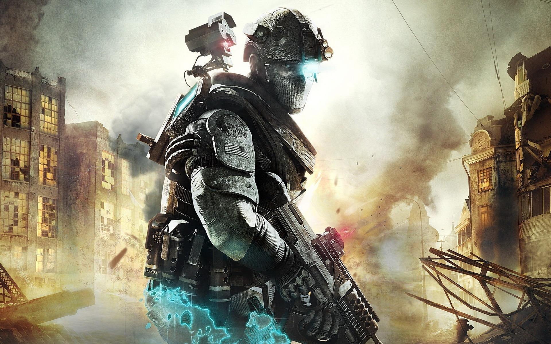games, recon, clancy, s, future, 1080P, ghost, soldier, tom, clancys, HD Wallpaper
