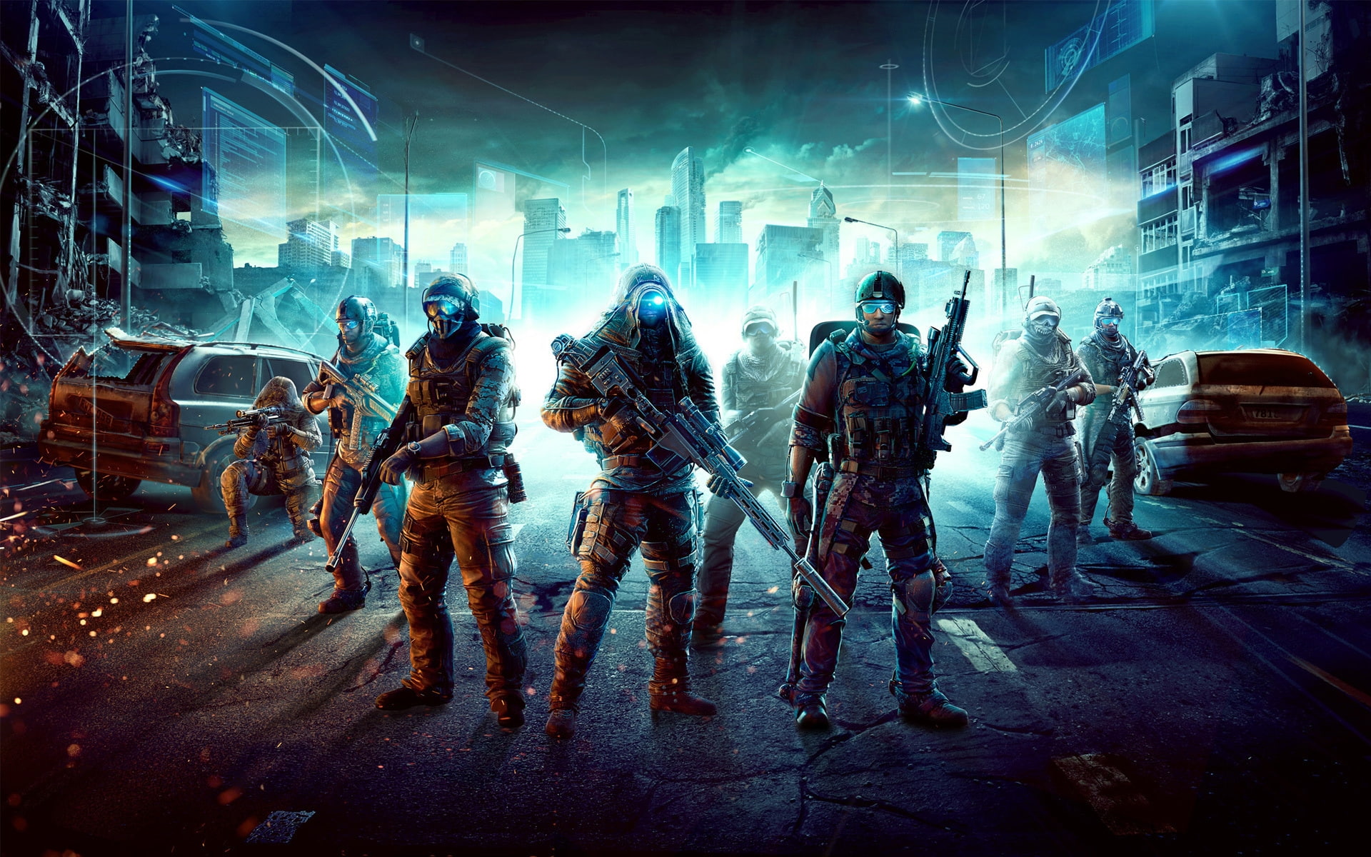 future, division, 1080P, ubisoft recon future, soldier, ghost recon, game, future soldier, ghost, illustration, ubisoft, recon, HD Wallpaper