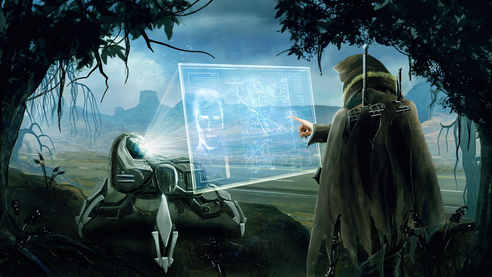 Warrior, Robot, 1080P, Hologram, Sci Fi, HD Wallpaper