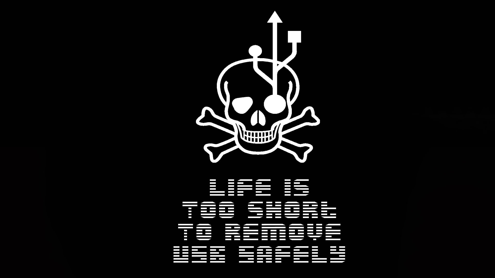 1080P, hd, art, background, black, x, typography, USB, HD Wallpaper