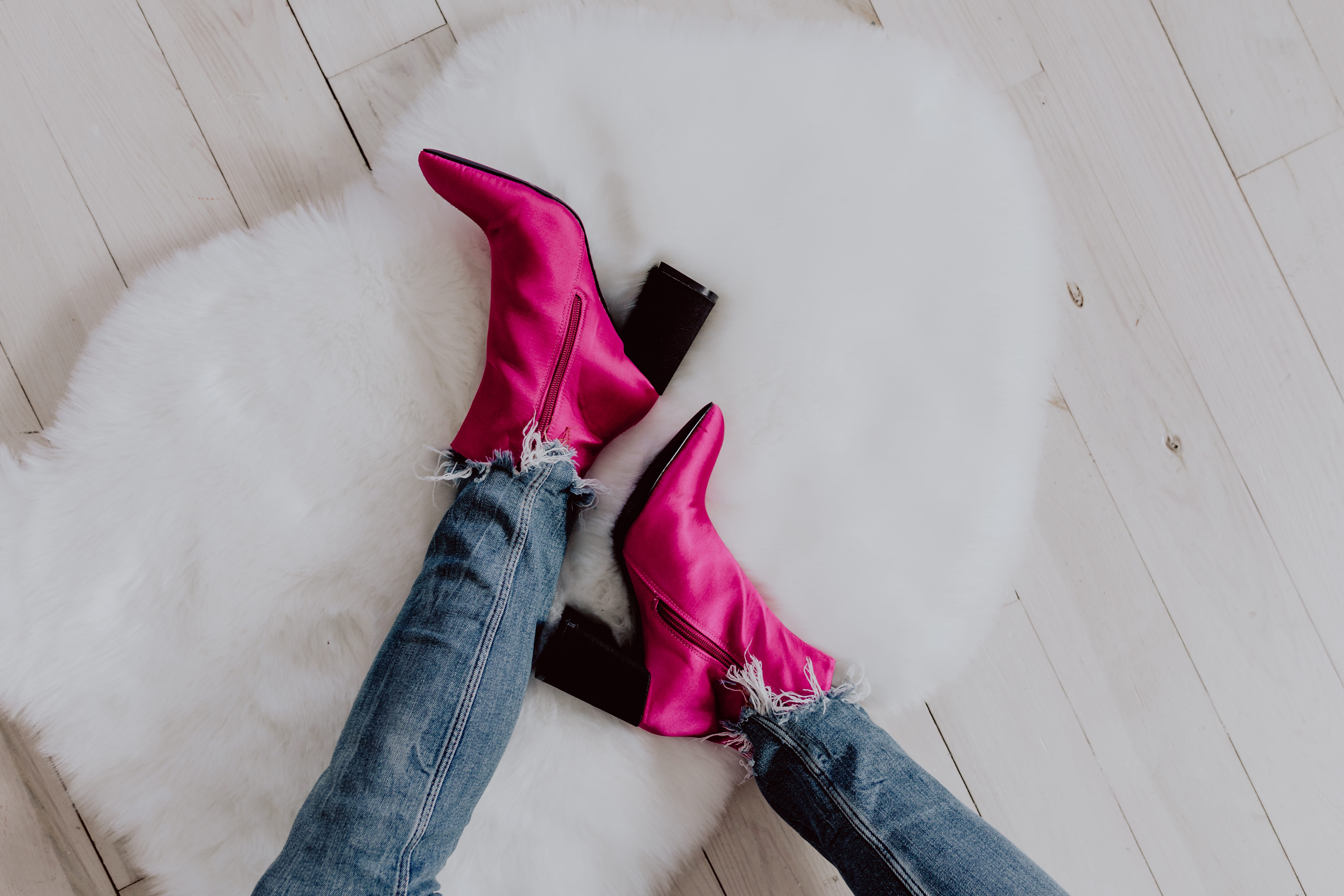 woman, casual clothing, clothing, high heels, pink, high angle view, boots, human leg, women, fashion, human body part, pink shoes, body part, blue, jeans, HD Wallpaper