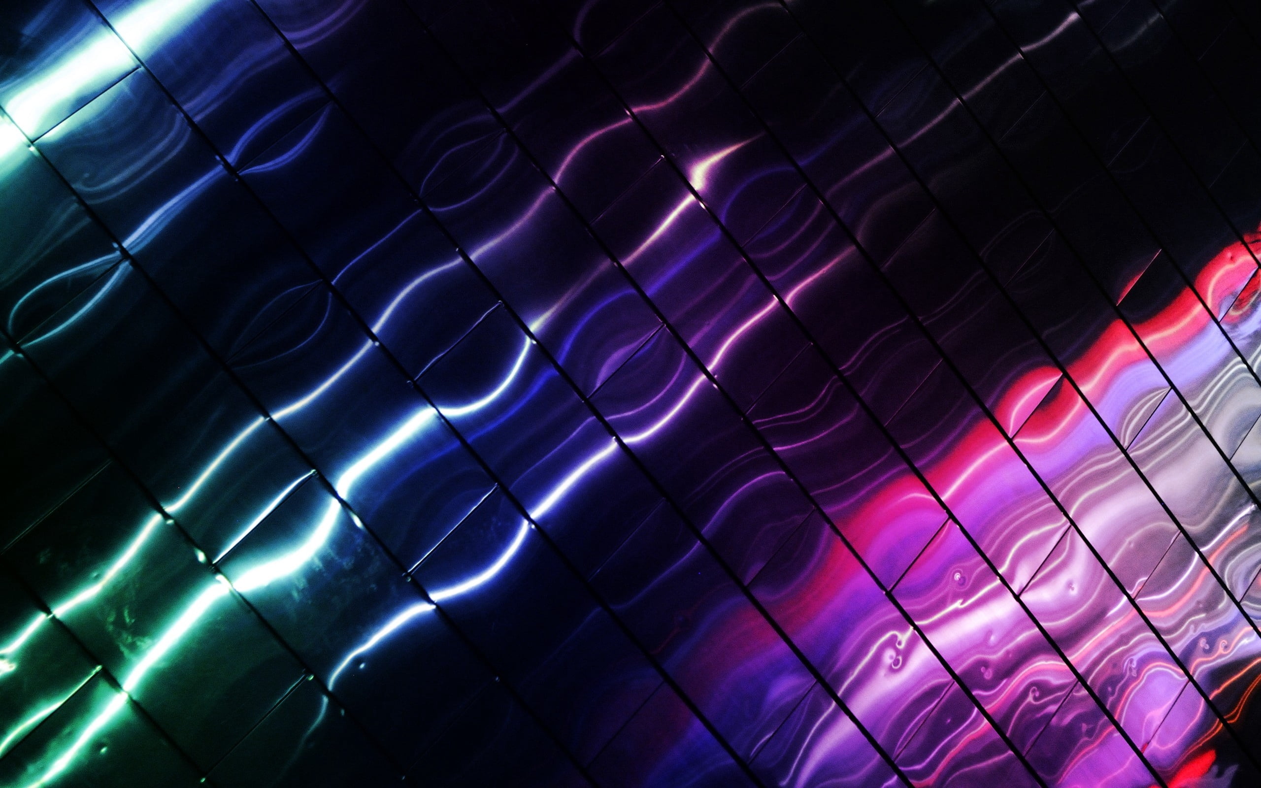 curve, close-up, vibrant Color, multi Colored, striped, surface, abstract, purple, no people, red, metal, colorful, reflection, blue, glowing, pink, bright, HD Wallpaper