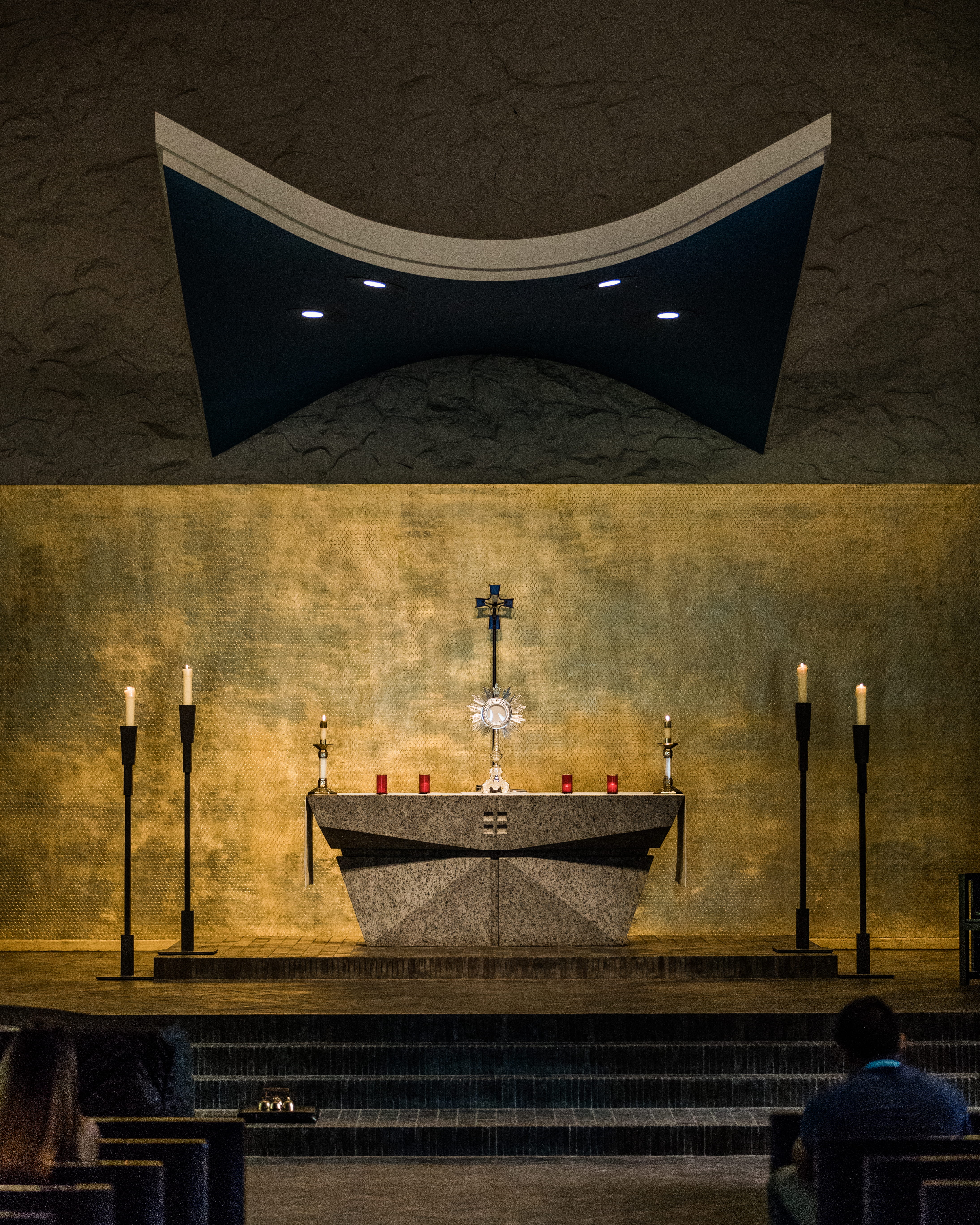 eucharist, adoration, jesus christ, seat, lighting equipment, 5K, indoors, sacrament, nature, candle, catholic, blessed, spirituality, blessed scarament, Phone HD Wallpaper