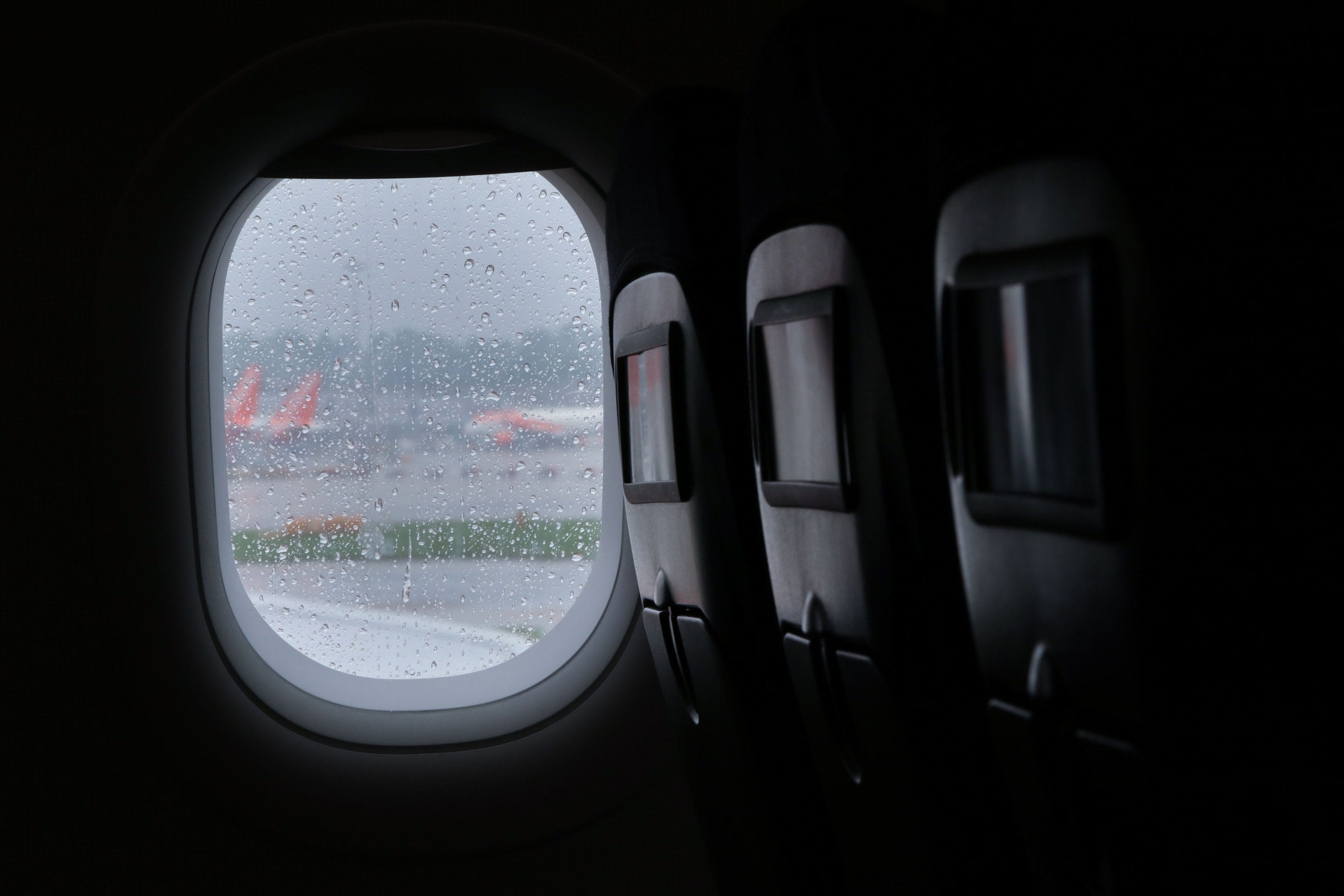 rain, transparent, wet, london, plane, storm, rainy season, air vehicle, alphabet, architecture, city, porthole, seat, looking, shipping container, raindrop, HD Wallpaper