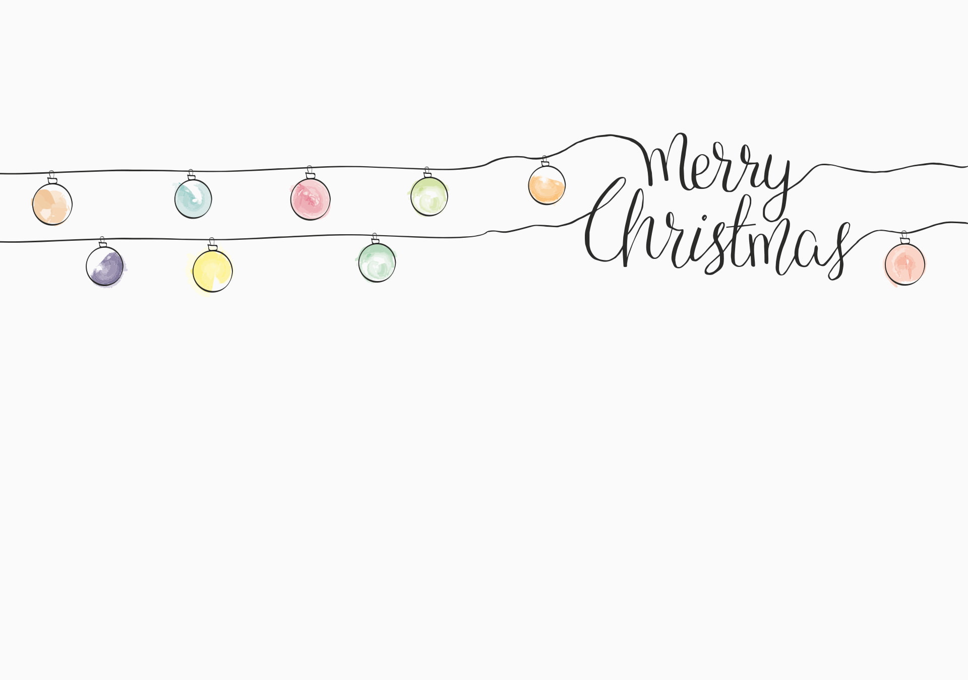 Minimalist, Bauble, Merry Christmas, Drawing, Christmas, 1080P, Holiday, HD Wallpaper