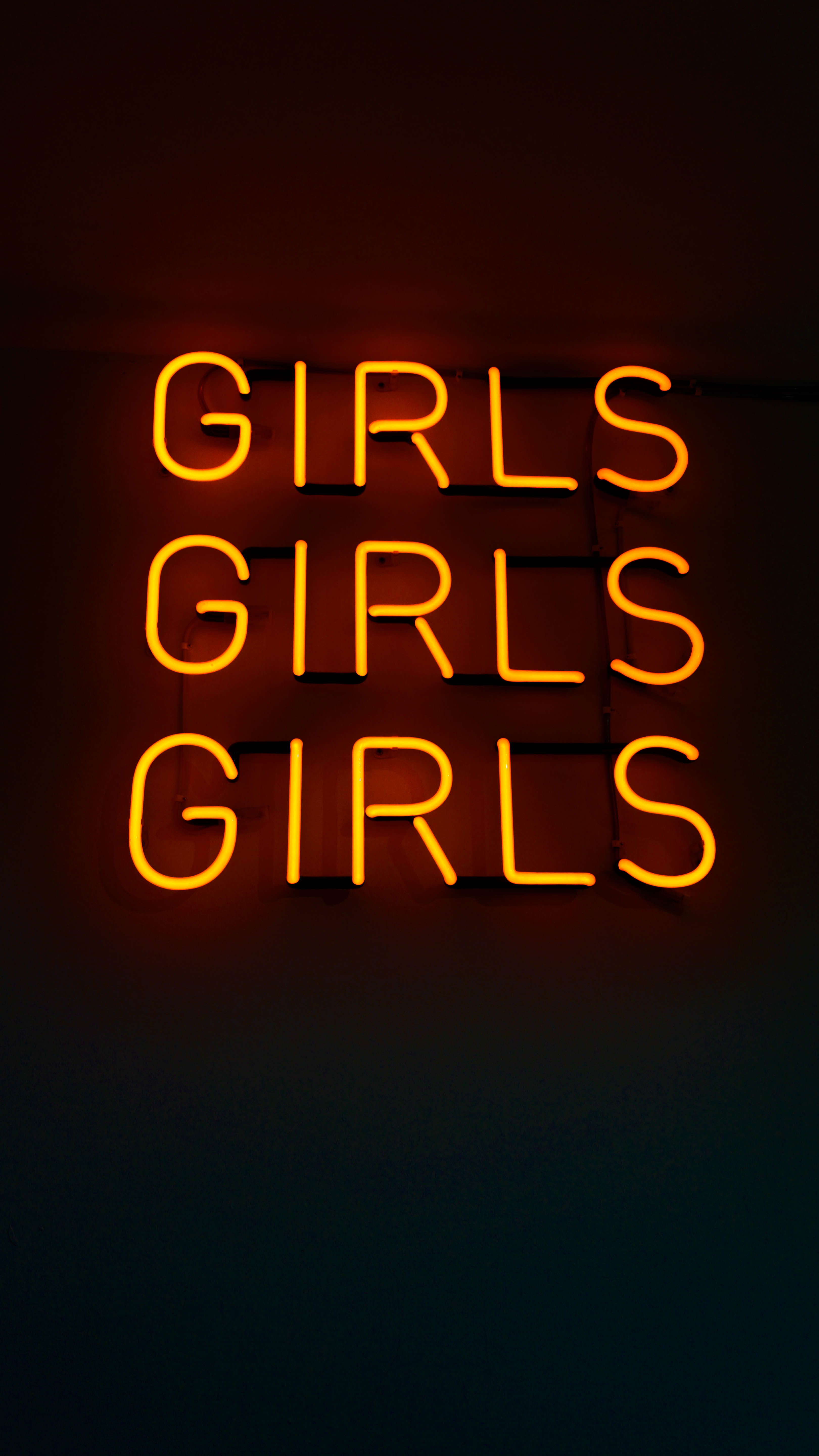 light, copy space, number, nightlife, glowing, amsterdam, netherlands, no people, words, sign, communication, yellow, girls, message, neon, 5K, night, Phone HD Wallpaper