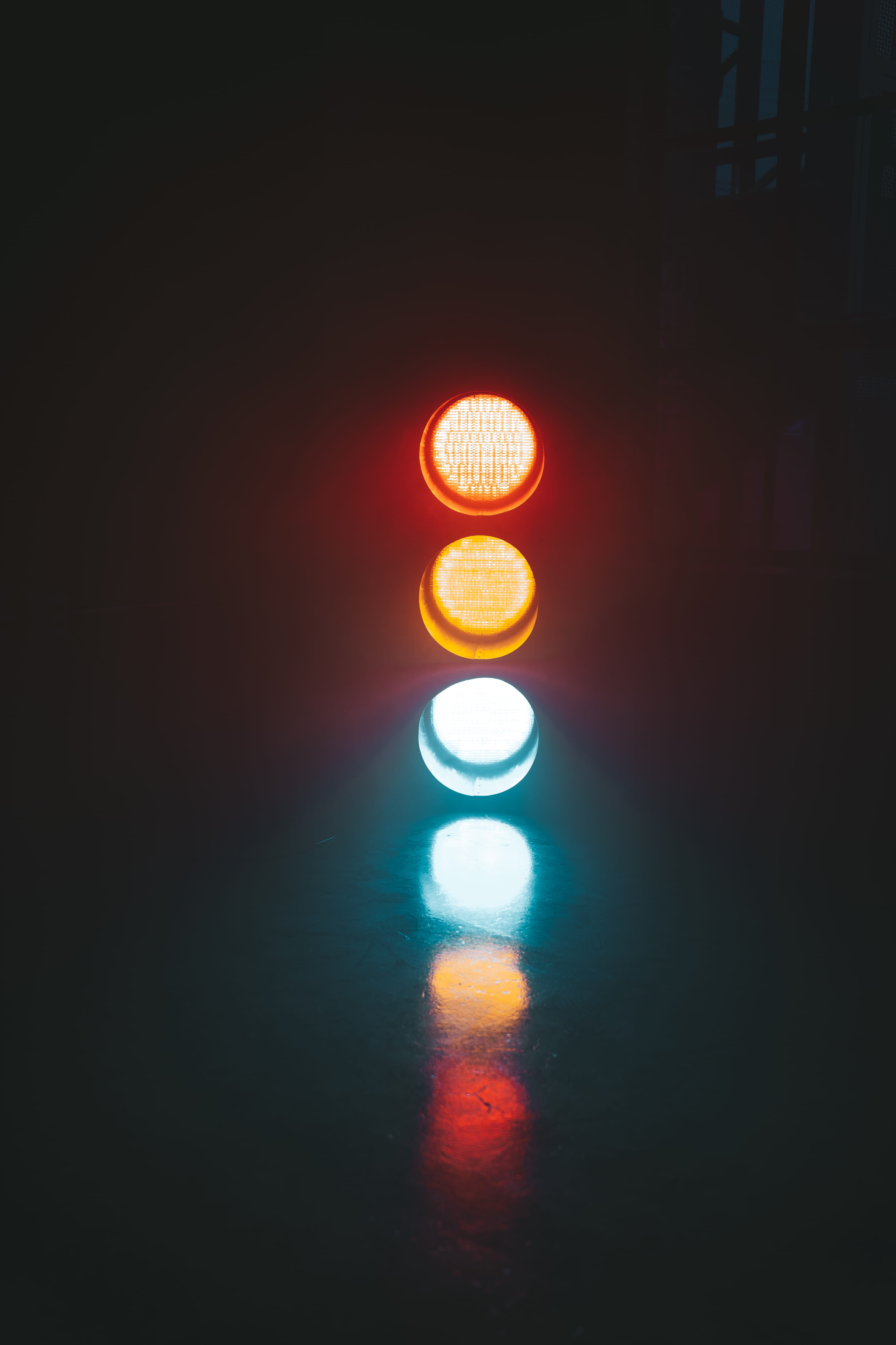 no people, street, light - natural phenomenon, traffic light, architecture, glitter, communication, street lights, instagram, city, red, feed, led, glowing, Phone HD Wallpaper