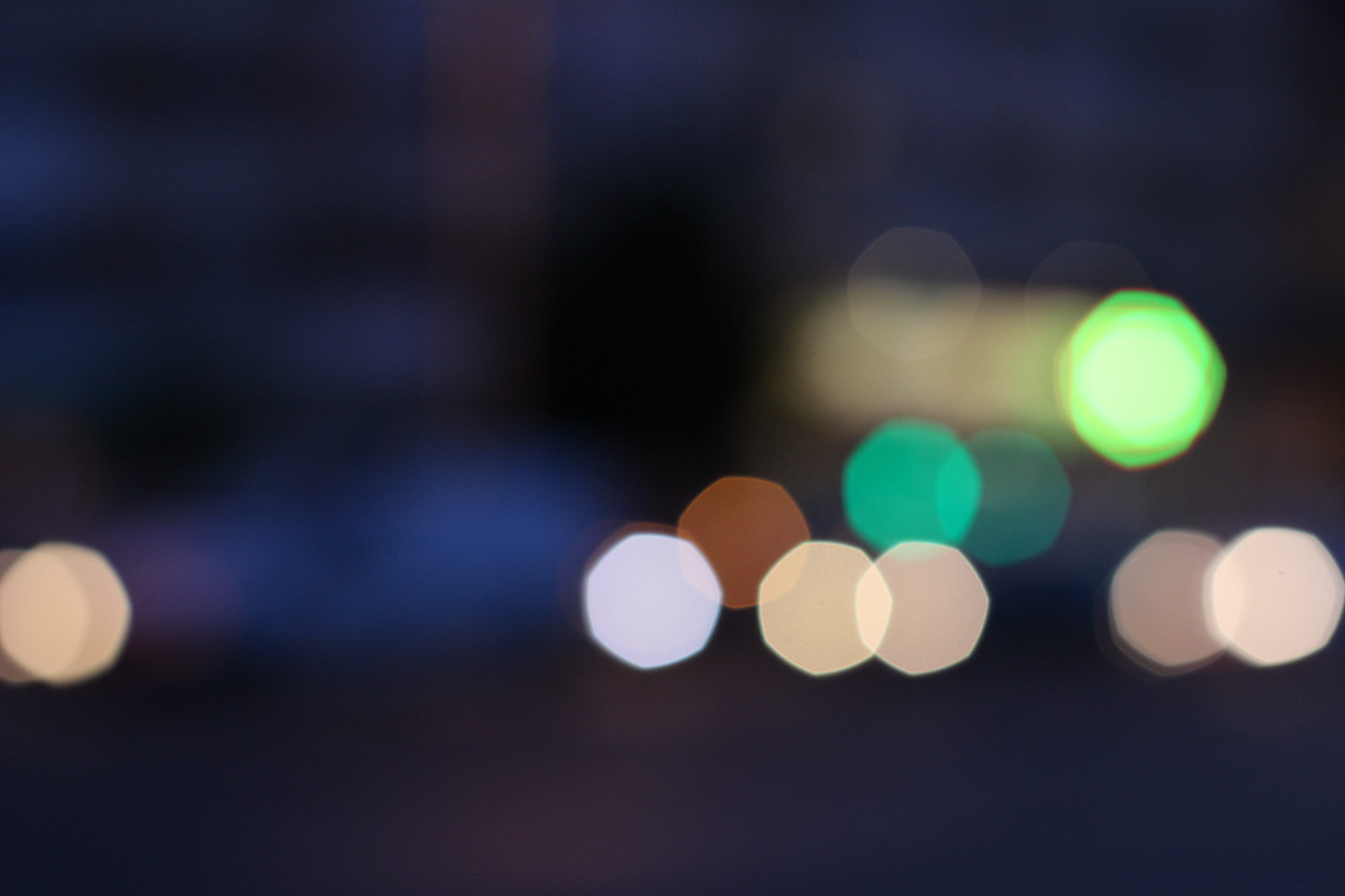 shape, pattern, circle, glowing, 5K, street, lightbulb, lighting equipment, asphalt, electric light, flare, night, lights, no people, multi colored, illuminated, HD Wallpaper