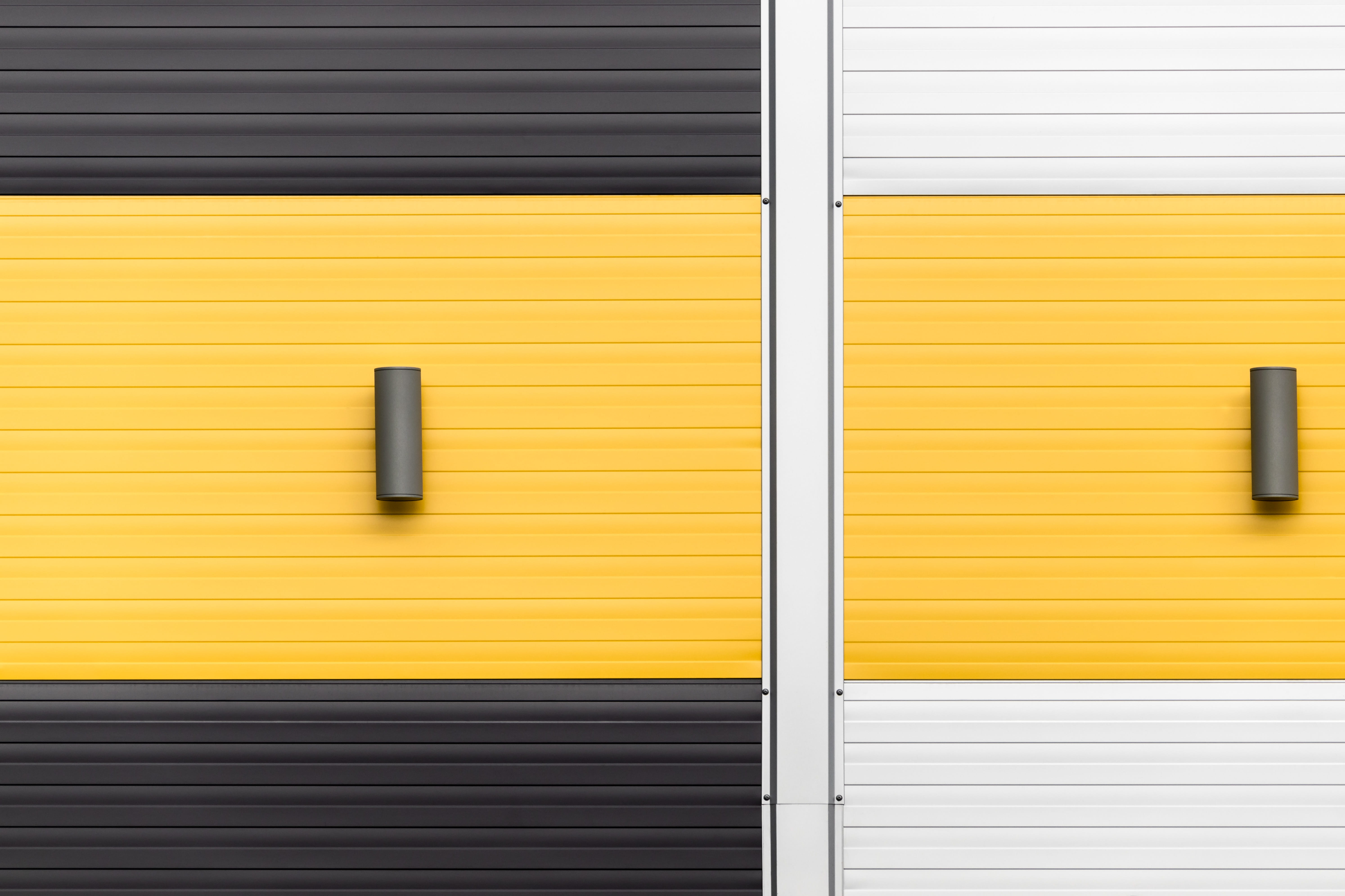 architecture, line, grey, 5K, wood - Material, building, black, bolt, panels, sconce, close-up, striped, vertical, yellow, door, pattern, stripe, horizontal, HD Wallpaper