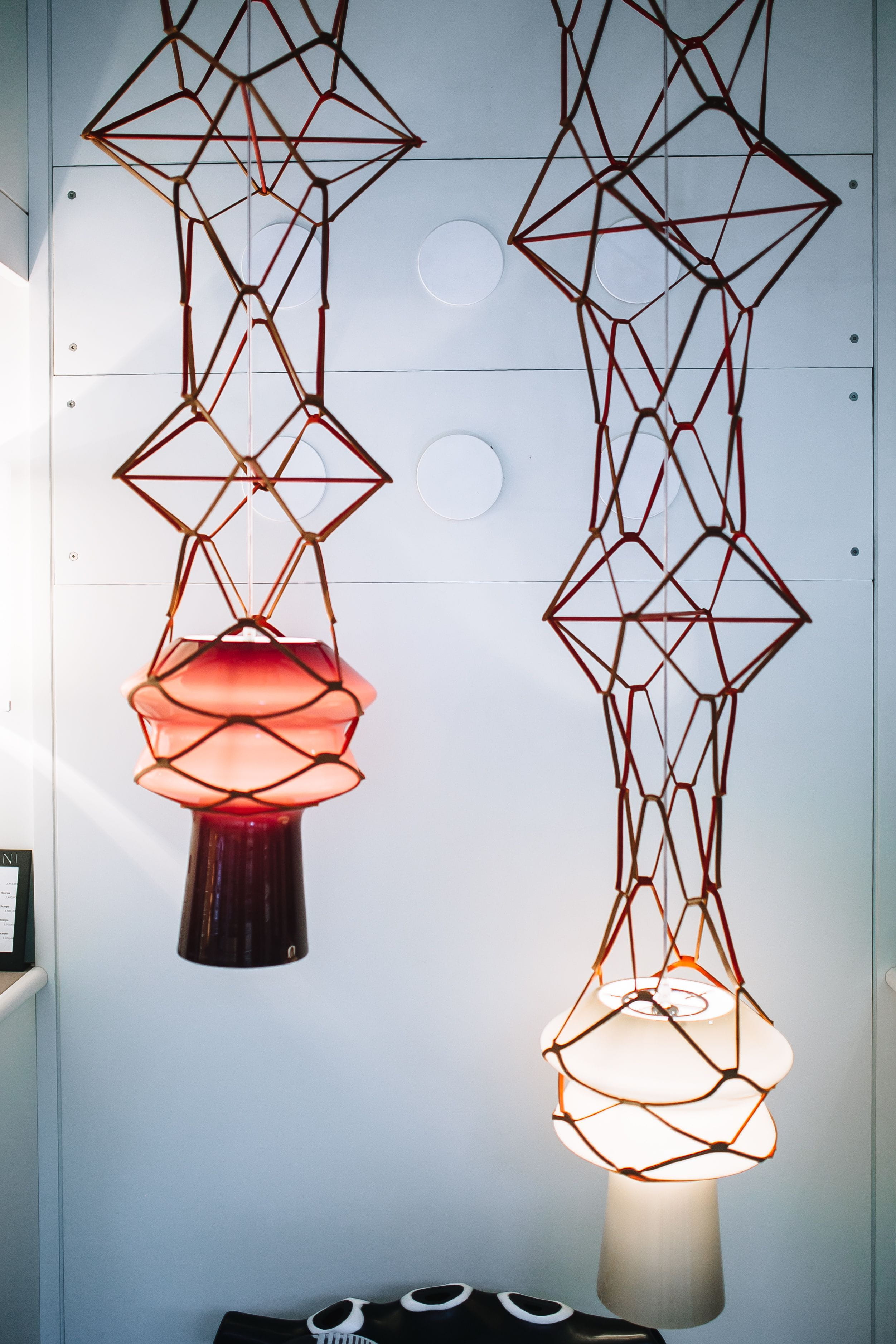shape, hanging, Murano, ceiling, handmade, no people, decor, pattern, Italy, floral pattern, design, 2K, glassworks, focus on foreground, electric light, Phone HD Wallpaper