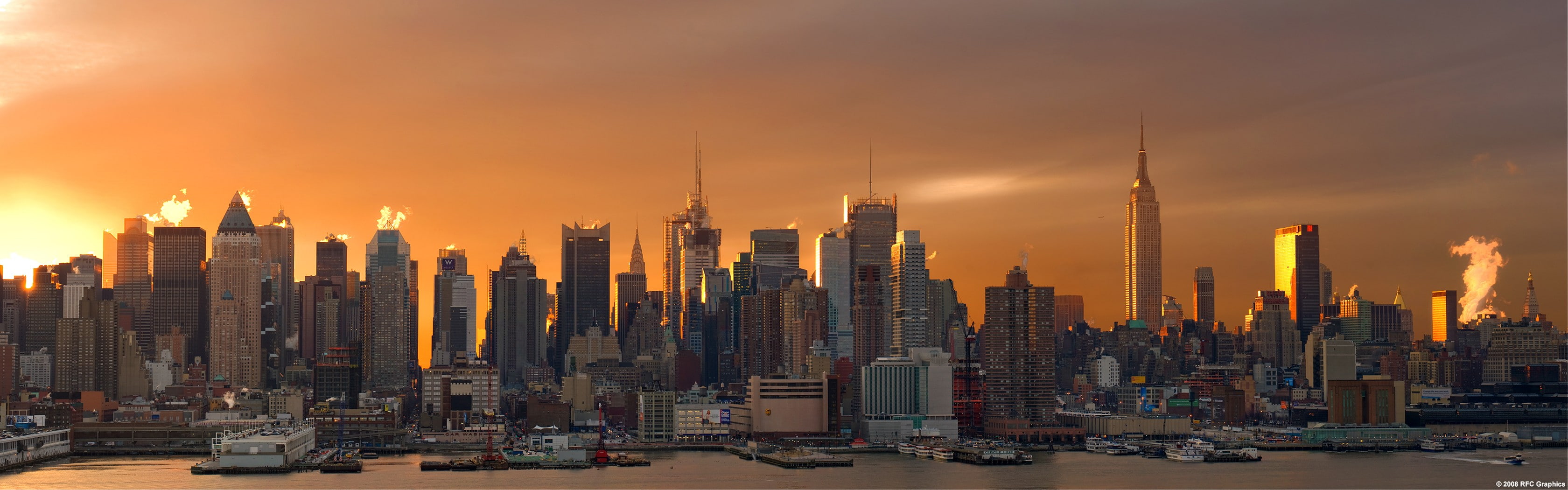 nature, residential district, New York City, landscape, built structure, urban skyline, business, cityscape, building, skyscraper, modern, travel, travel destinations, HD Wallpaper